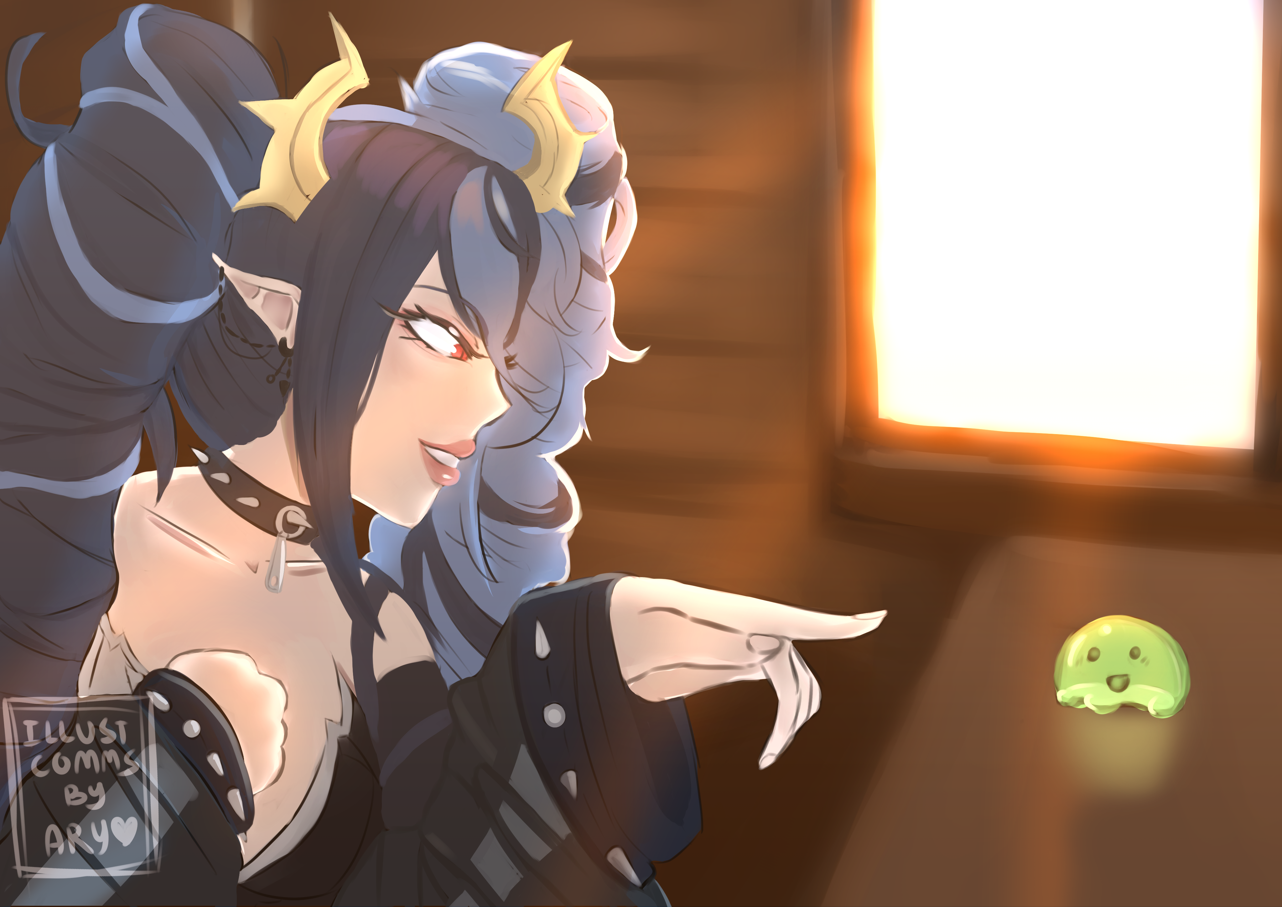 SquibbinBlu - Squibbin the Slime and Demonessa Blu! portfolio artwork