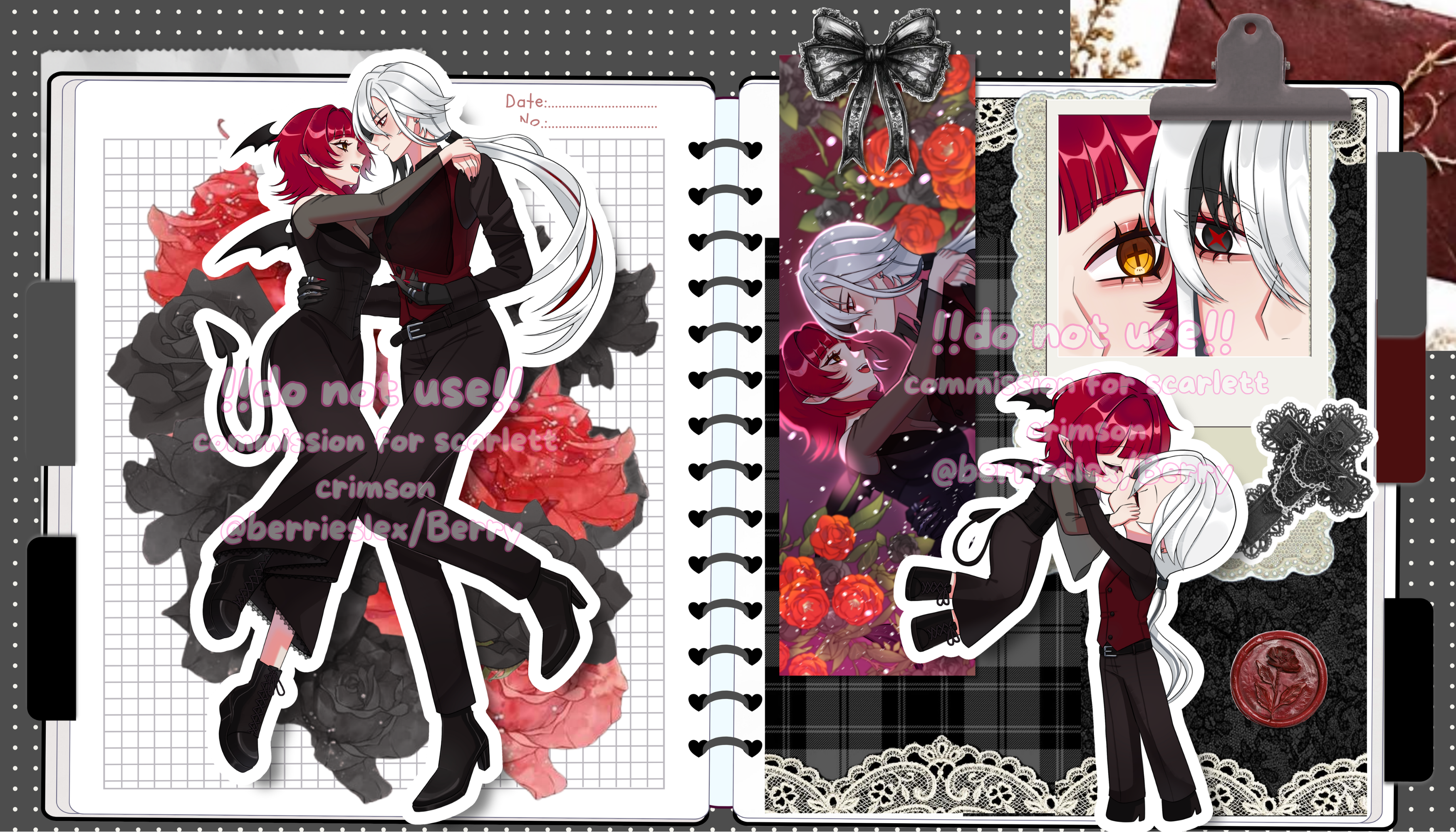 Scarlet Crimson's Yumeship Journal Commission portfolio artwork