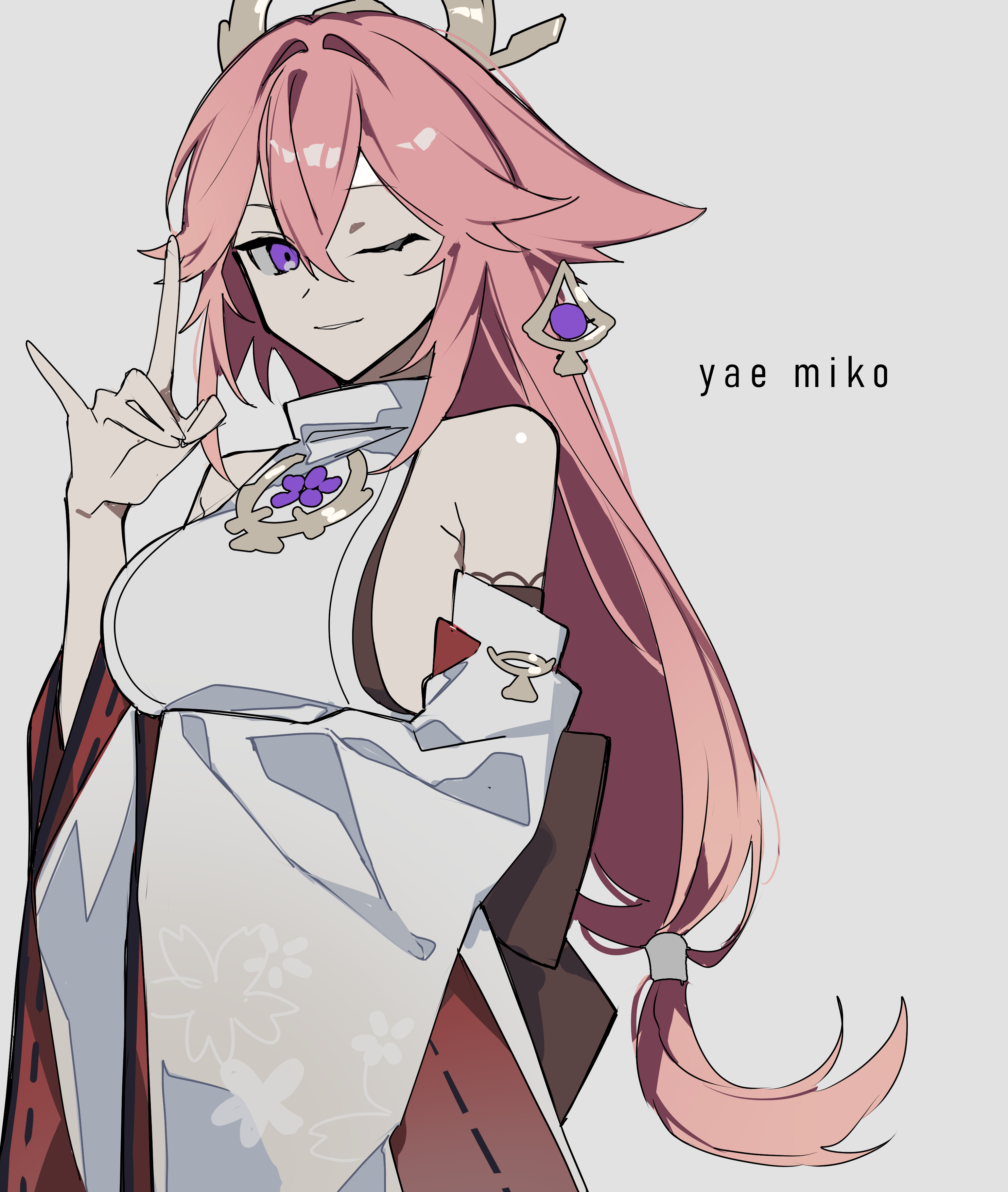 yae miko portfolio artwork
