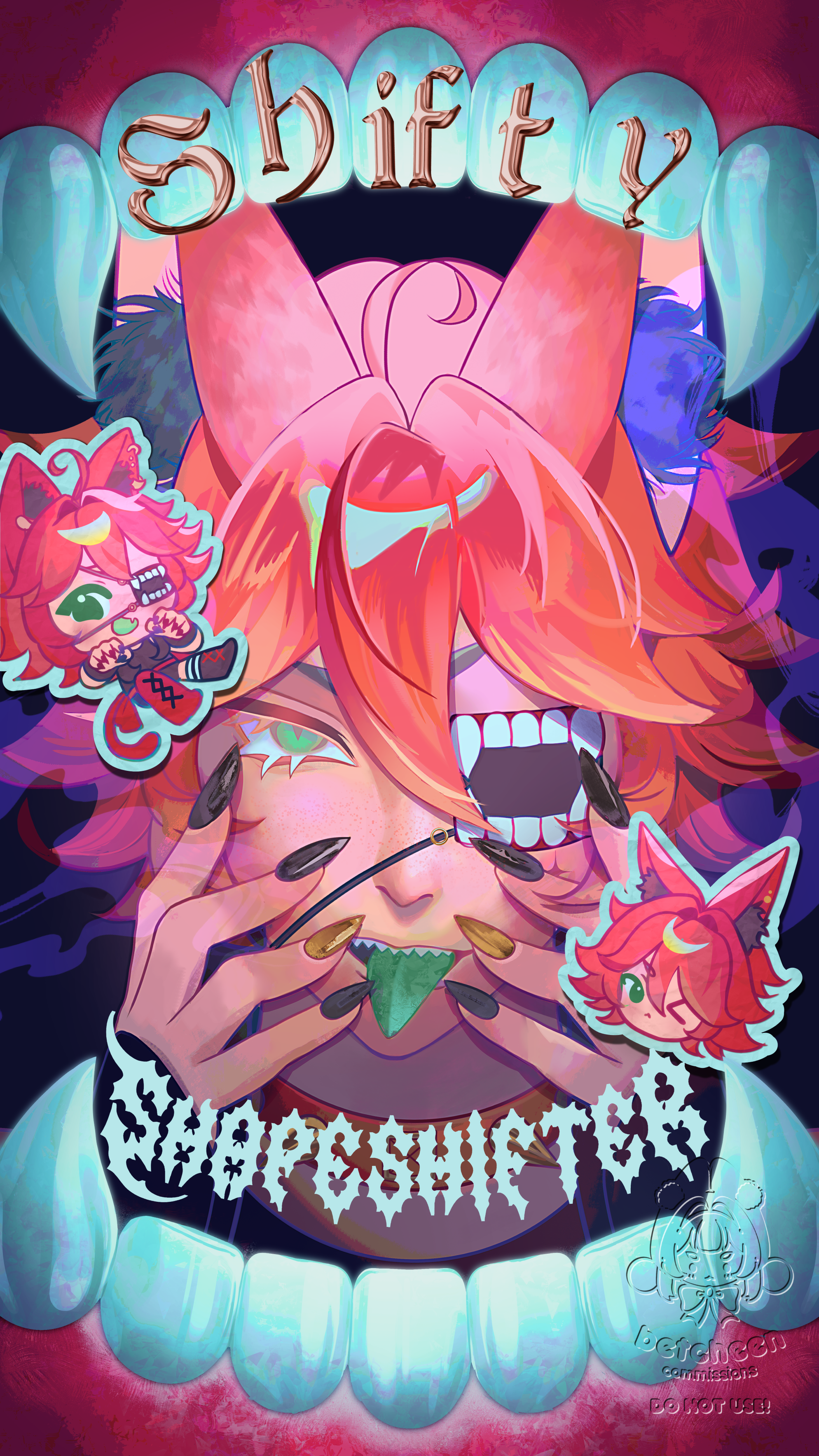 Shifty Shapeshifter's Bust-up Illustration portfolio artwork