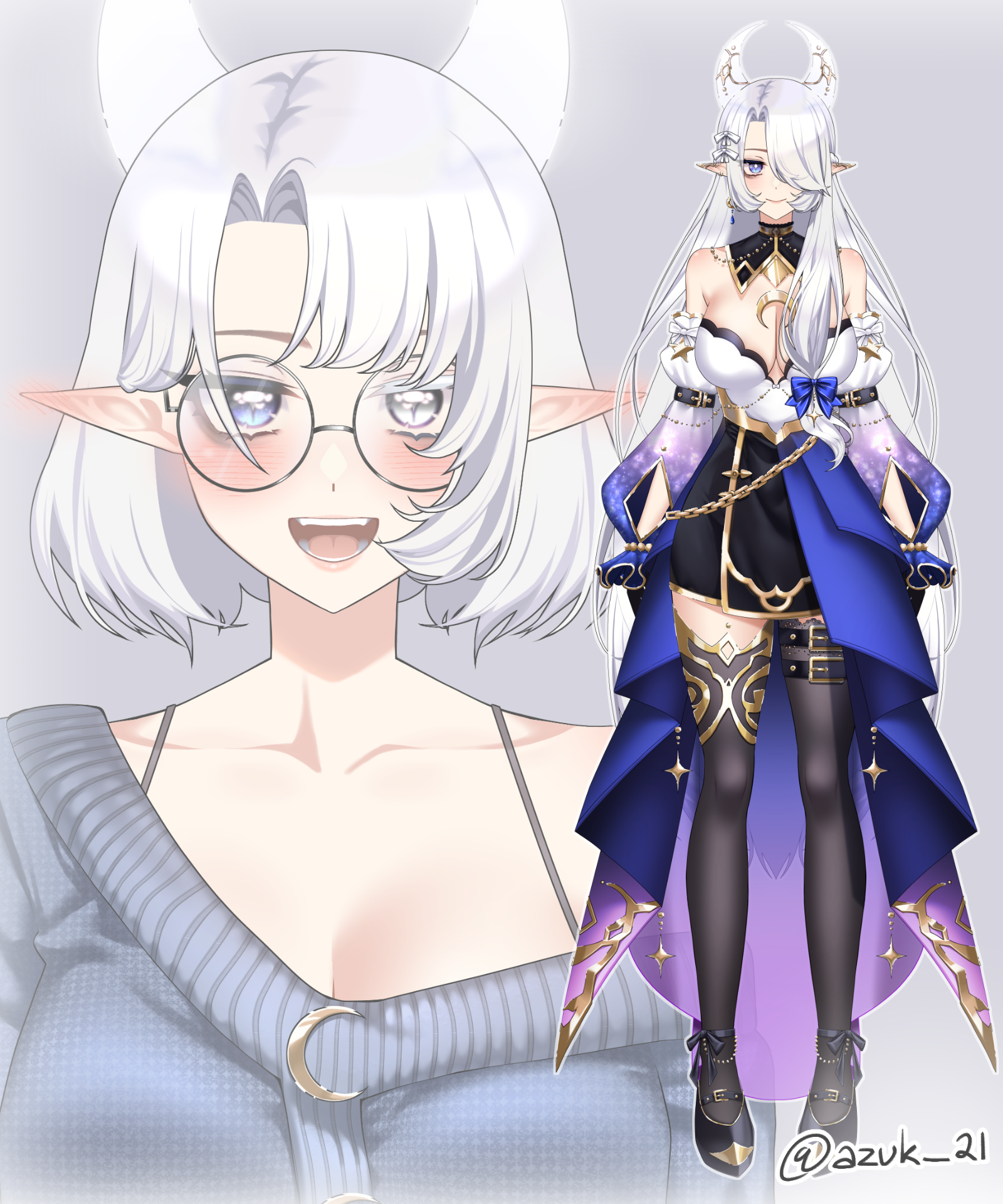 Veenasomnia Full Vtuber Model Request portfolio artwork