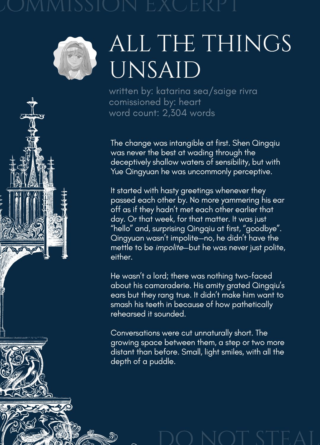 All The Things Unsaid portfolio artwork