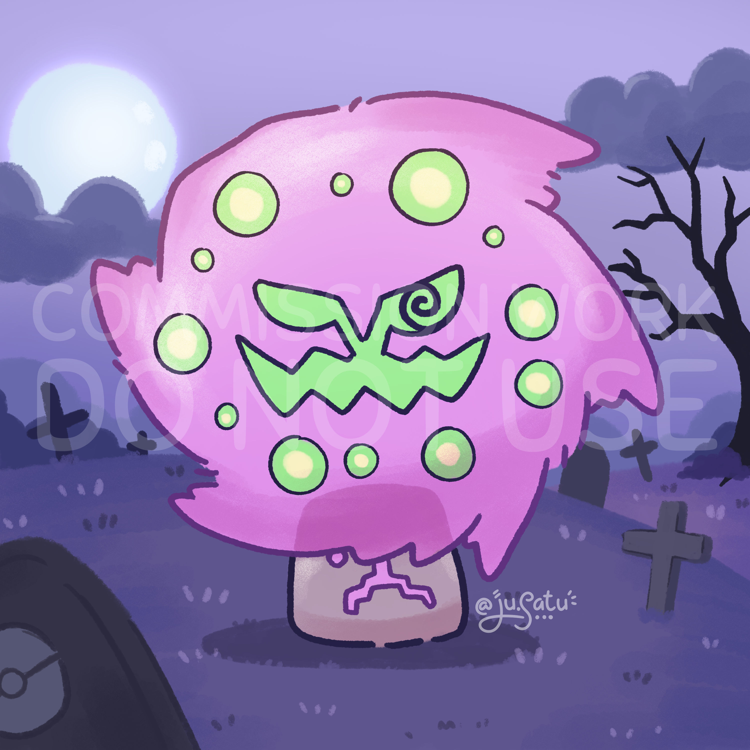 Spiritomb PokΓ©mon portfolio artwork