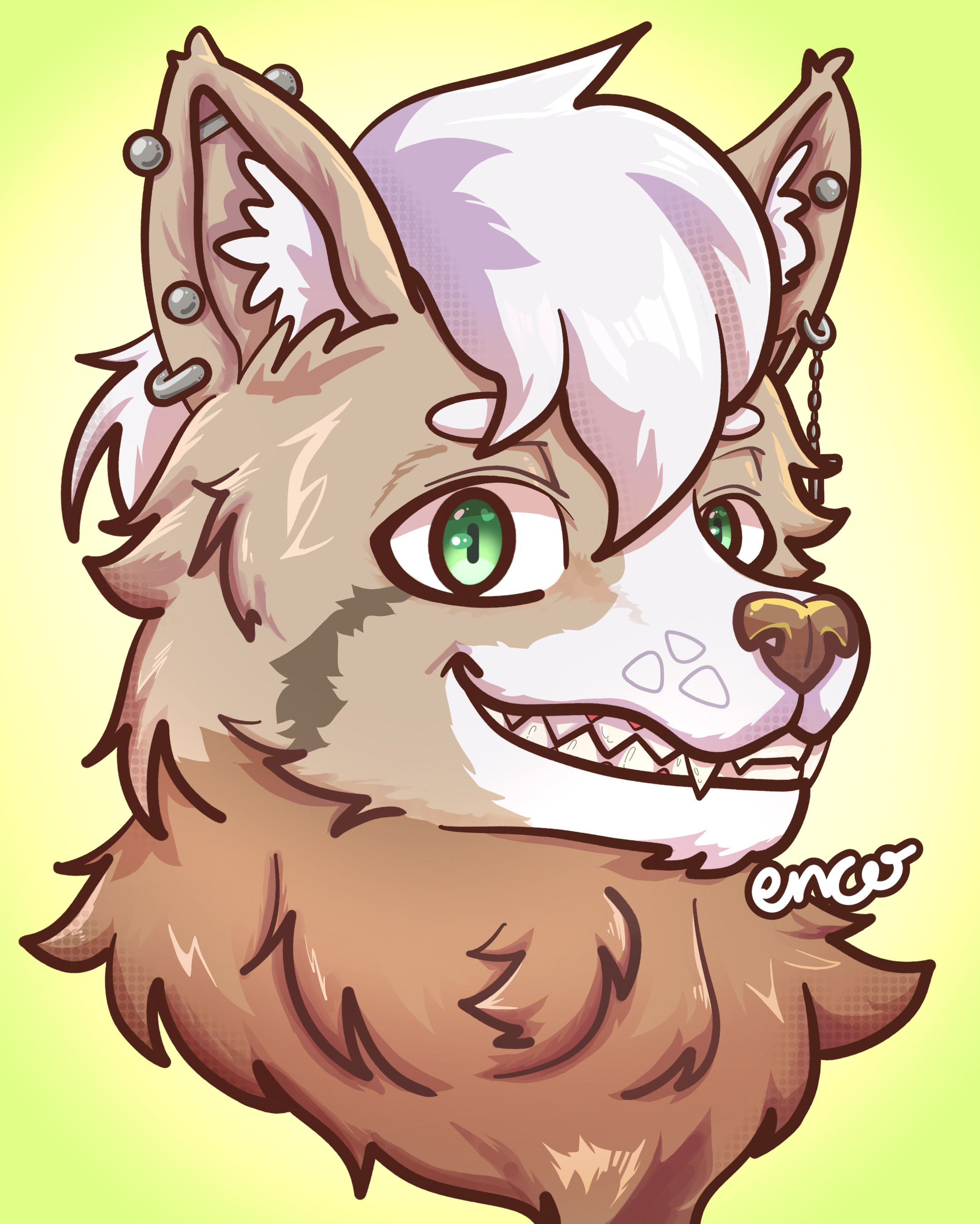 Furry headshot icon