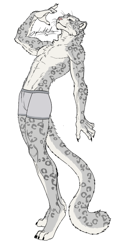 Furry piece - OC portfolio artwork