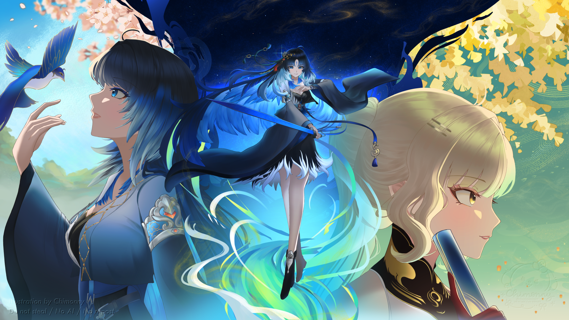 ⊹ ࣪ ˖ Yangyang and Suisui ⊹ ࣪ ˖ portfolio artwork