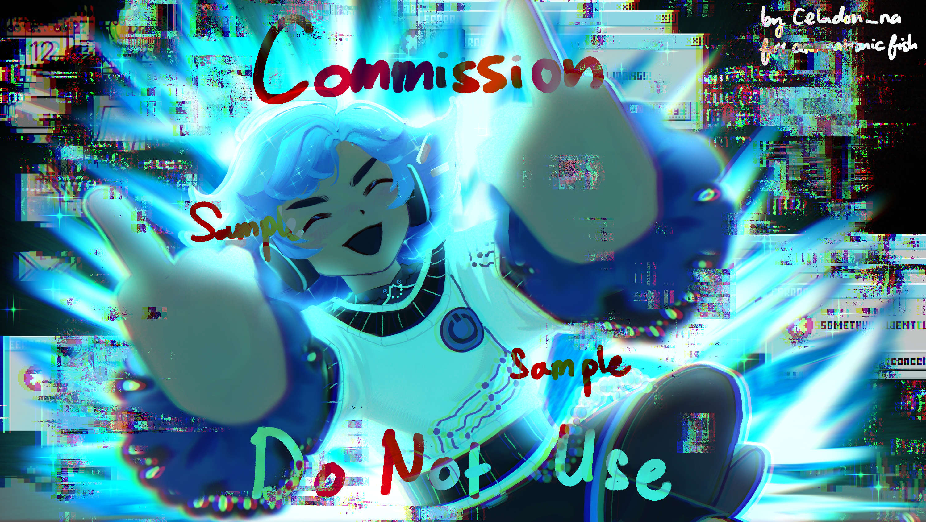 Surprise me for anamatronicfish @ VGen portfolio artwork