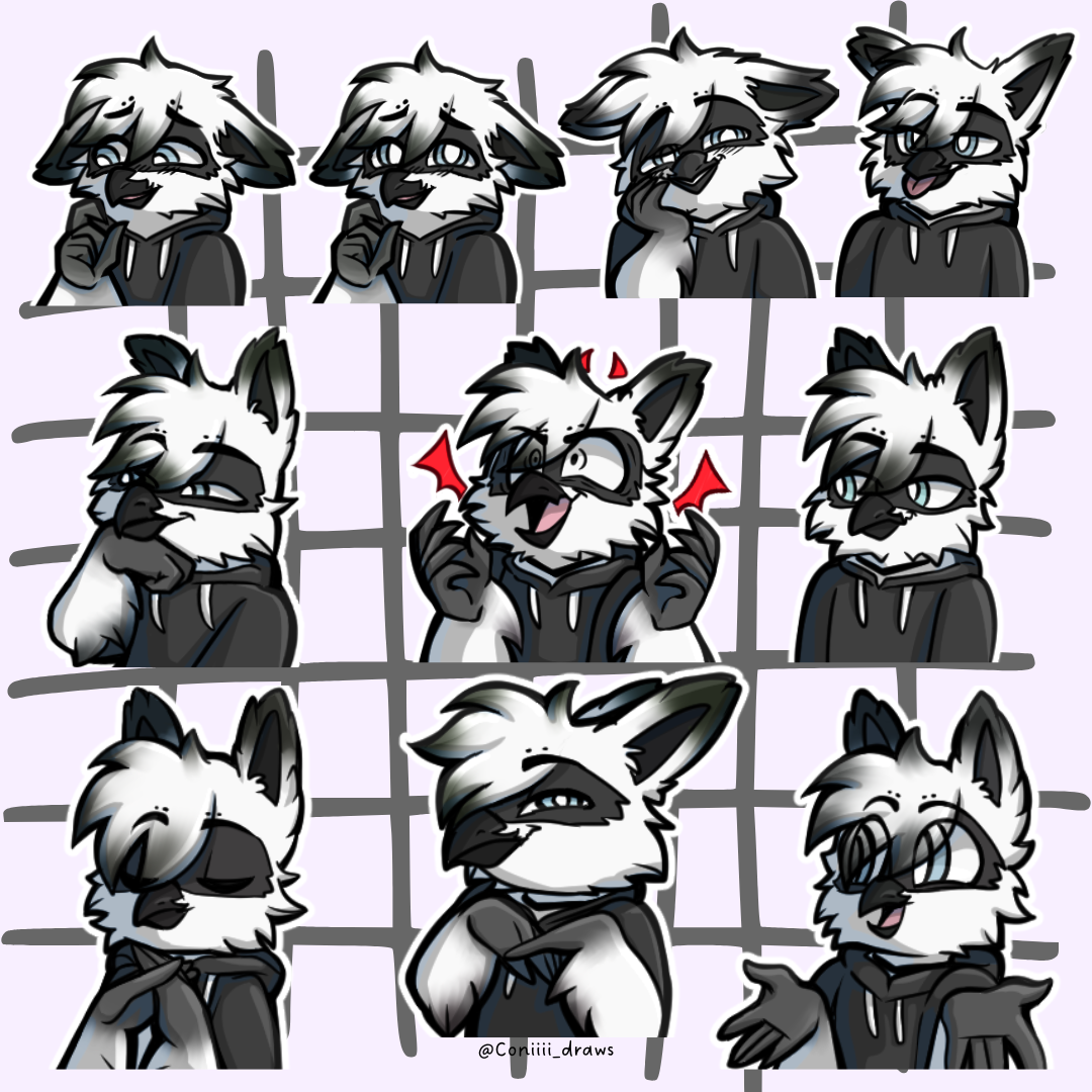 Emotes commission finished portfolio artwork