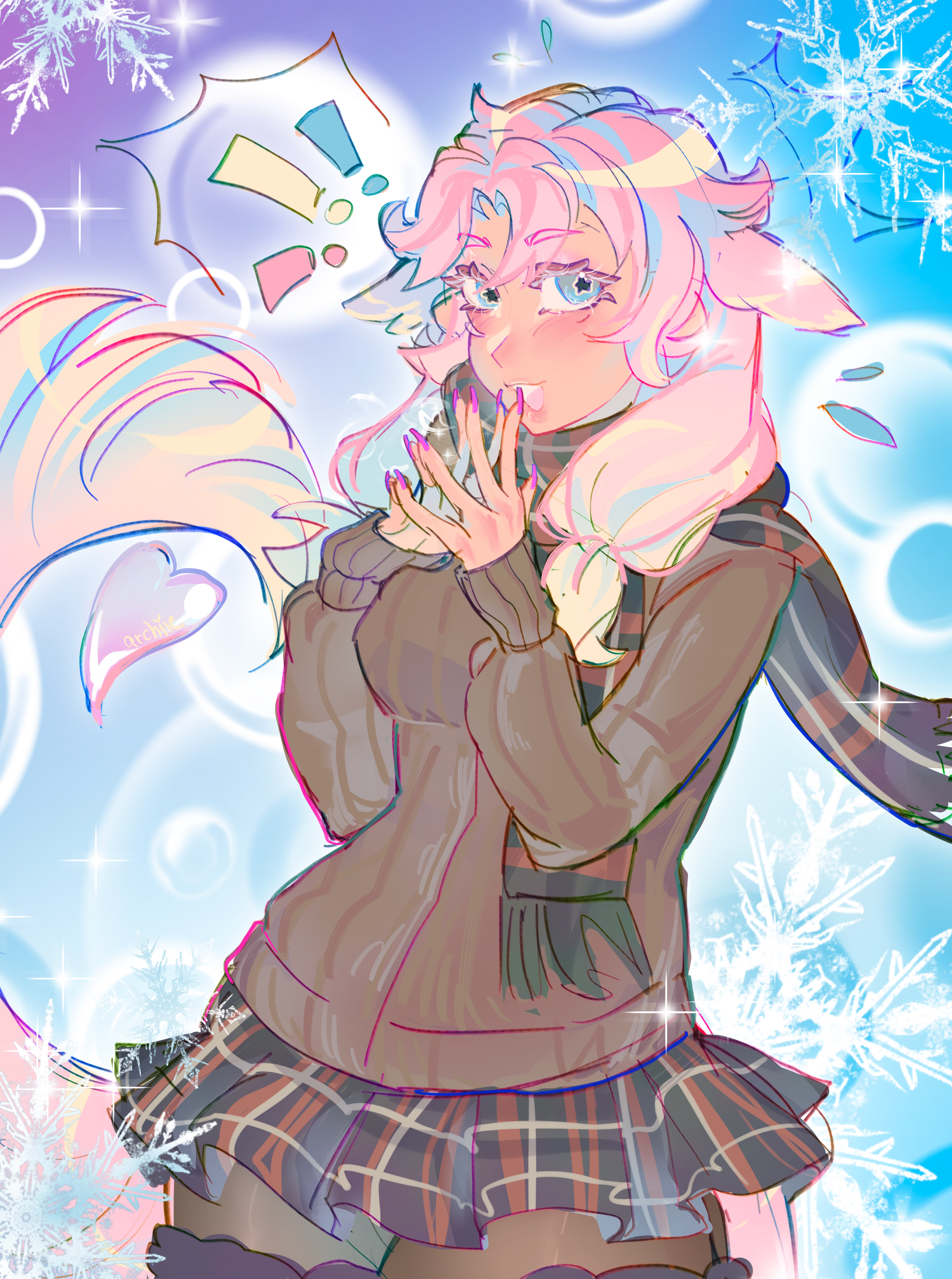 Frosty day Stella! portfolio artwork