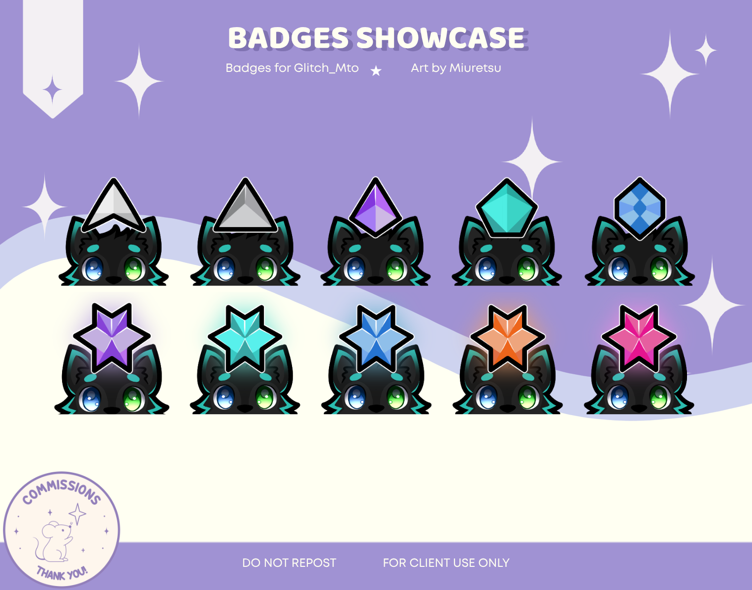. ۫ ꣑ৎ . Custom badges . ۫ ꣑ৎ . portfolio artwork