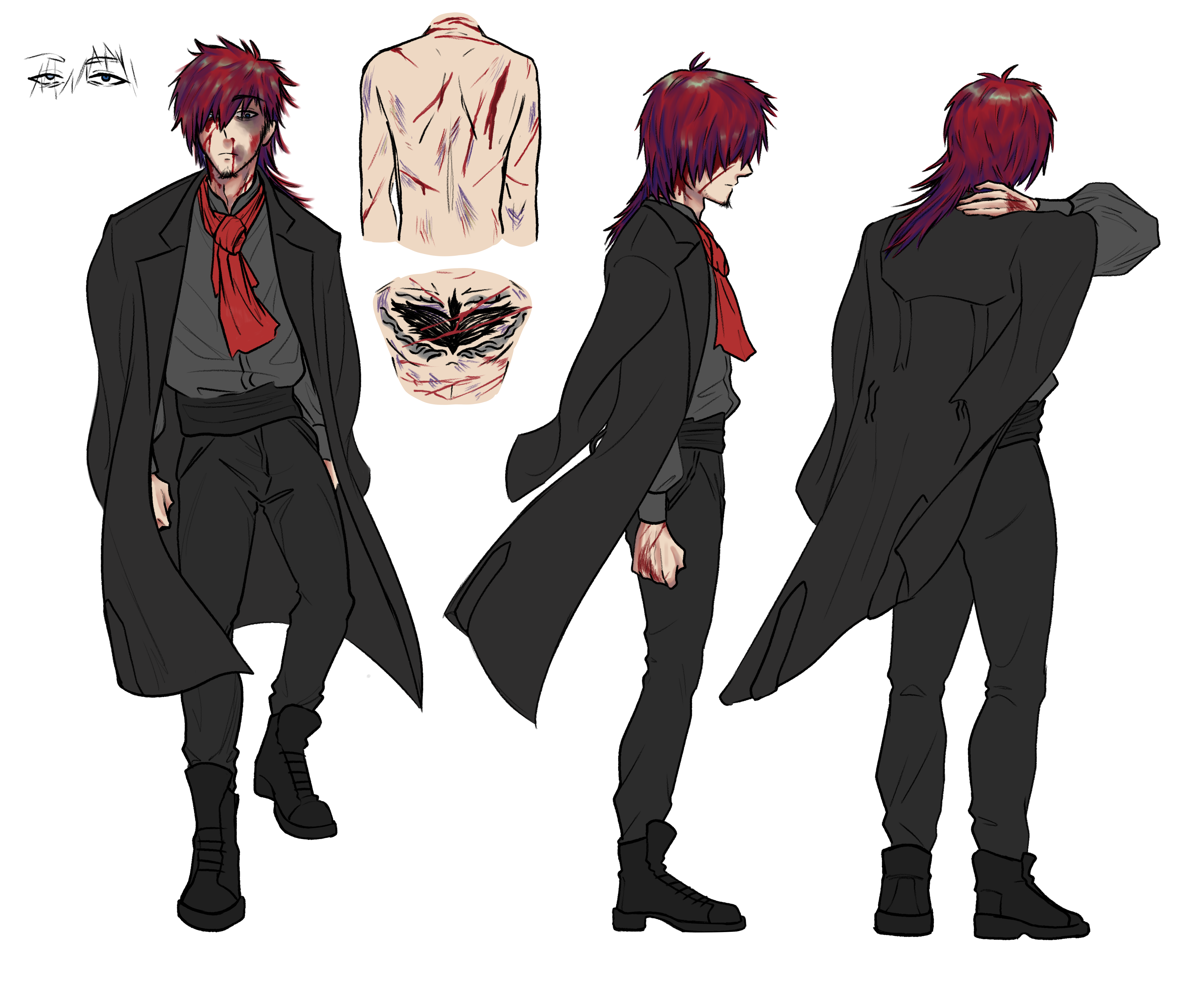 (Sketch) OC Character Design portfolio artwork