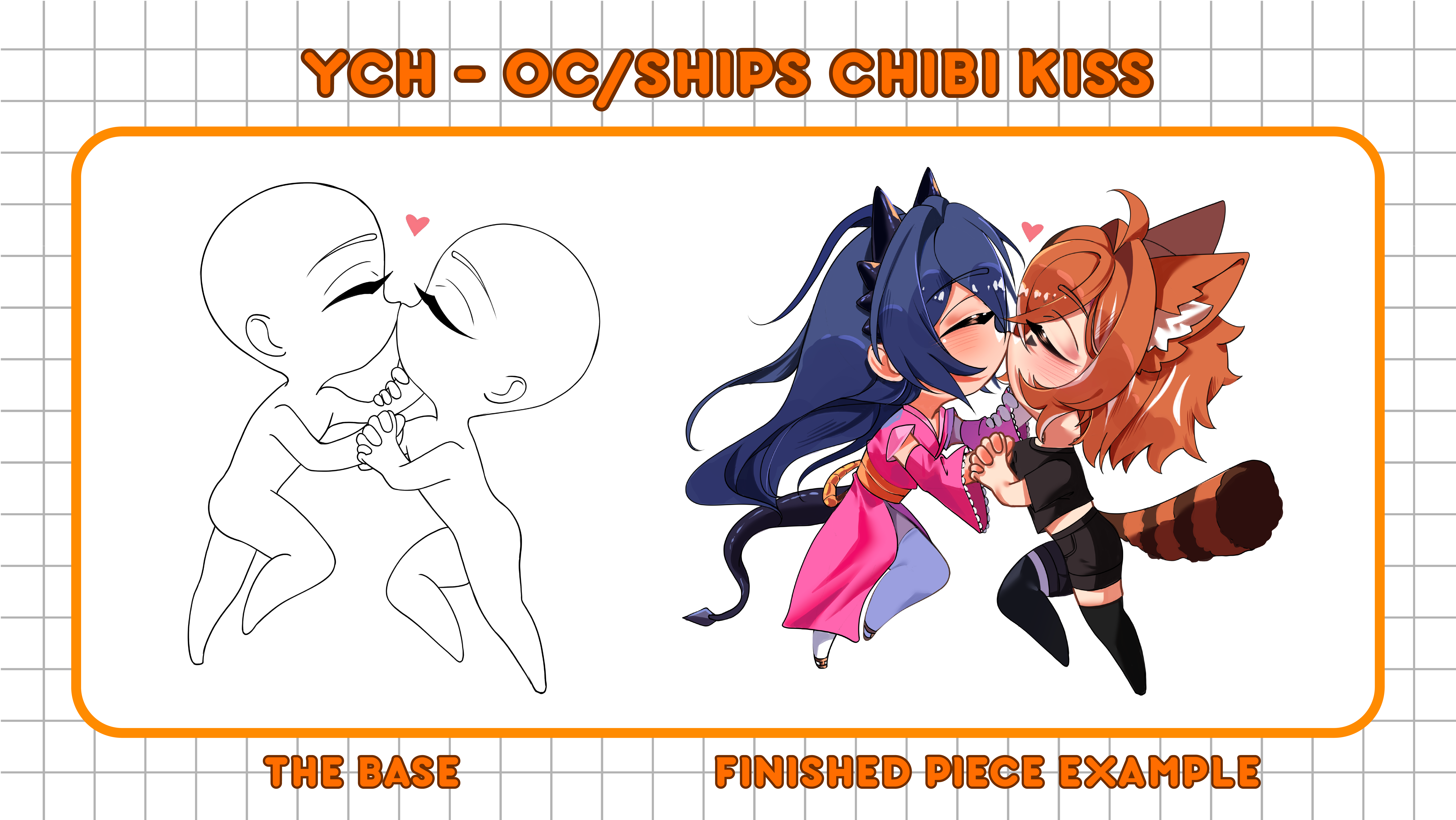 YCH - OCs/Characters Chibi Kiss