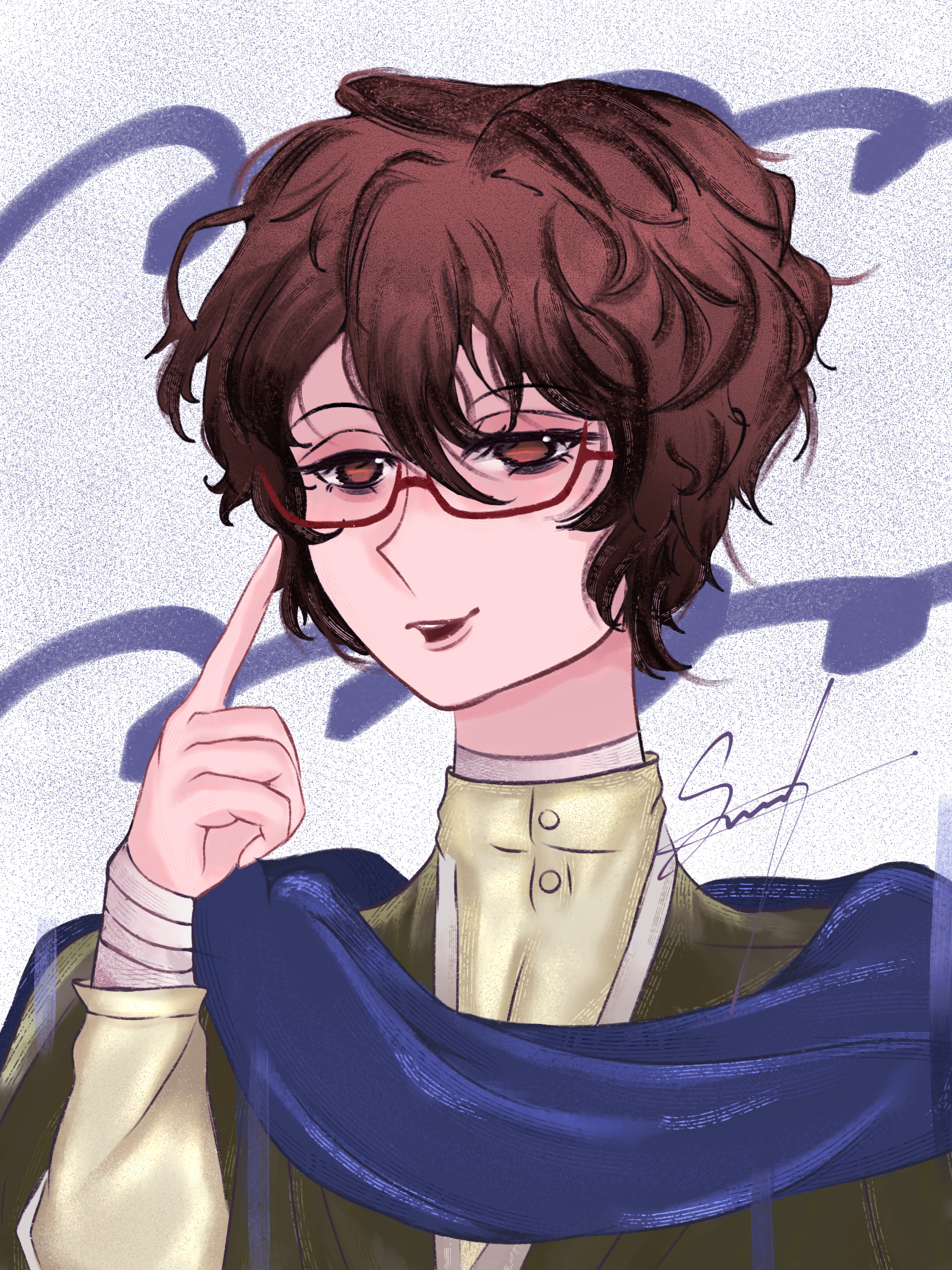 Dazai 🥃🖋️ portfolio artwork