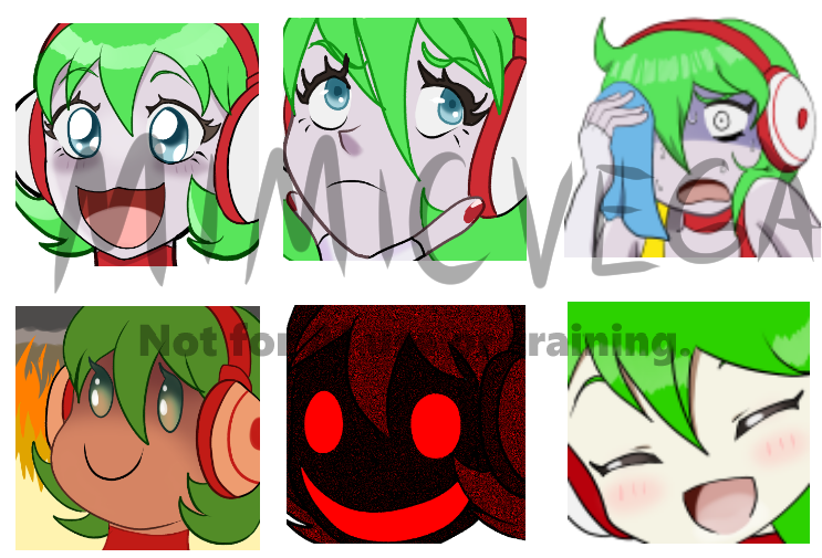 MimicVega 1st Emote Batch portfolio artwork