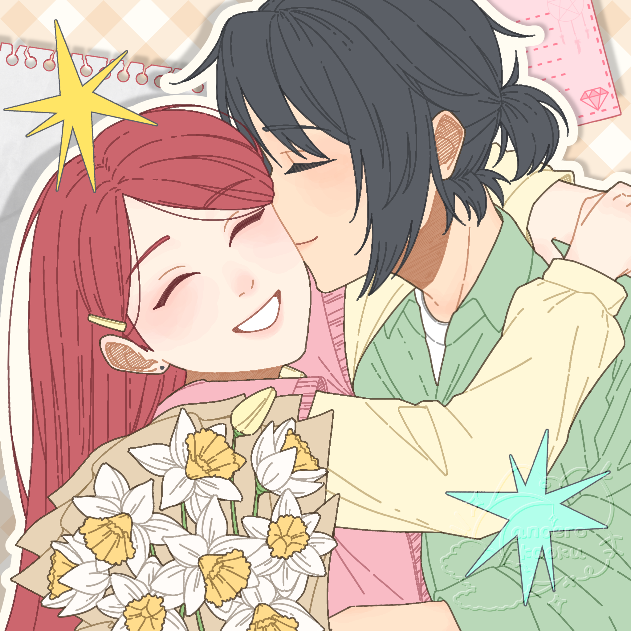 [CMS] Bust Up Couple Deco portfolio artwork