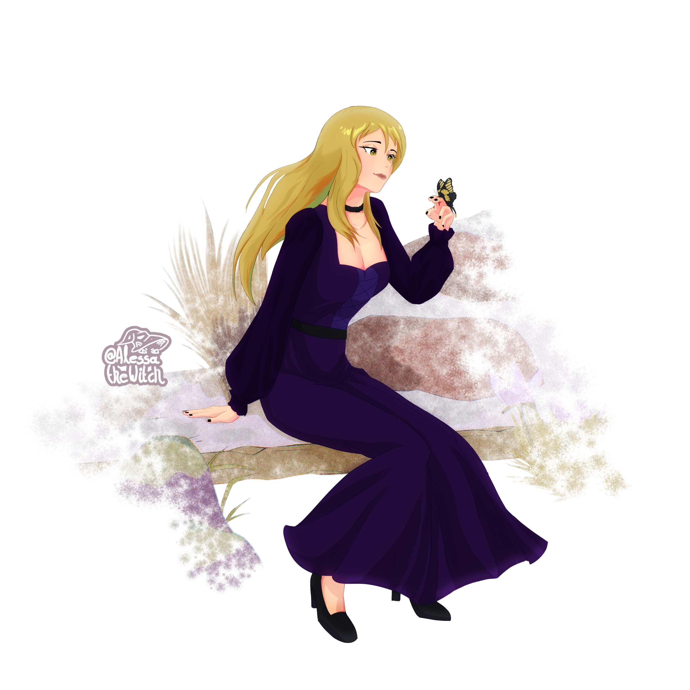 Midnightnotions Oc (Helen) 🖤 portfolio artwork