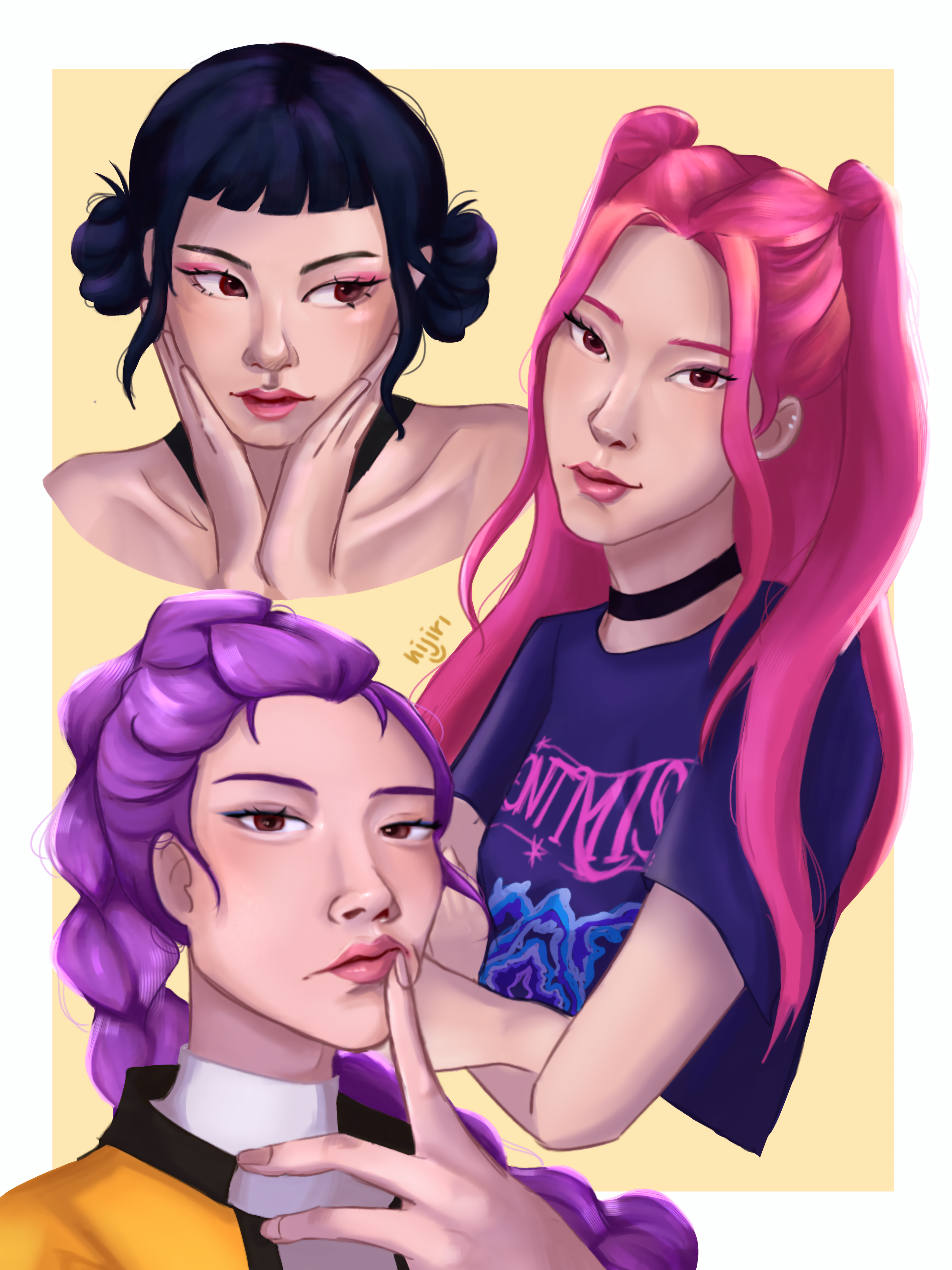 K-pop Demon Hunters portfolio artwork