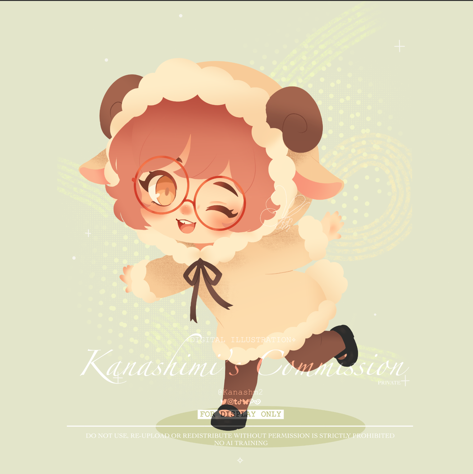 Comm chibi portfolio artwork