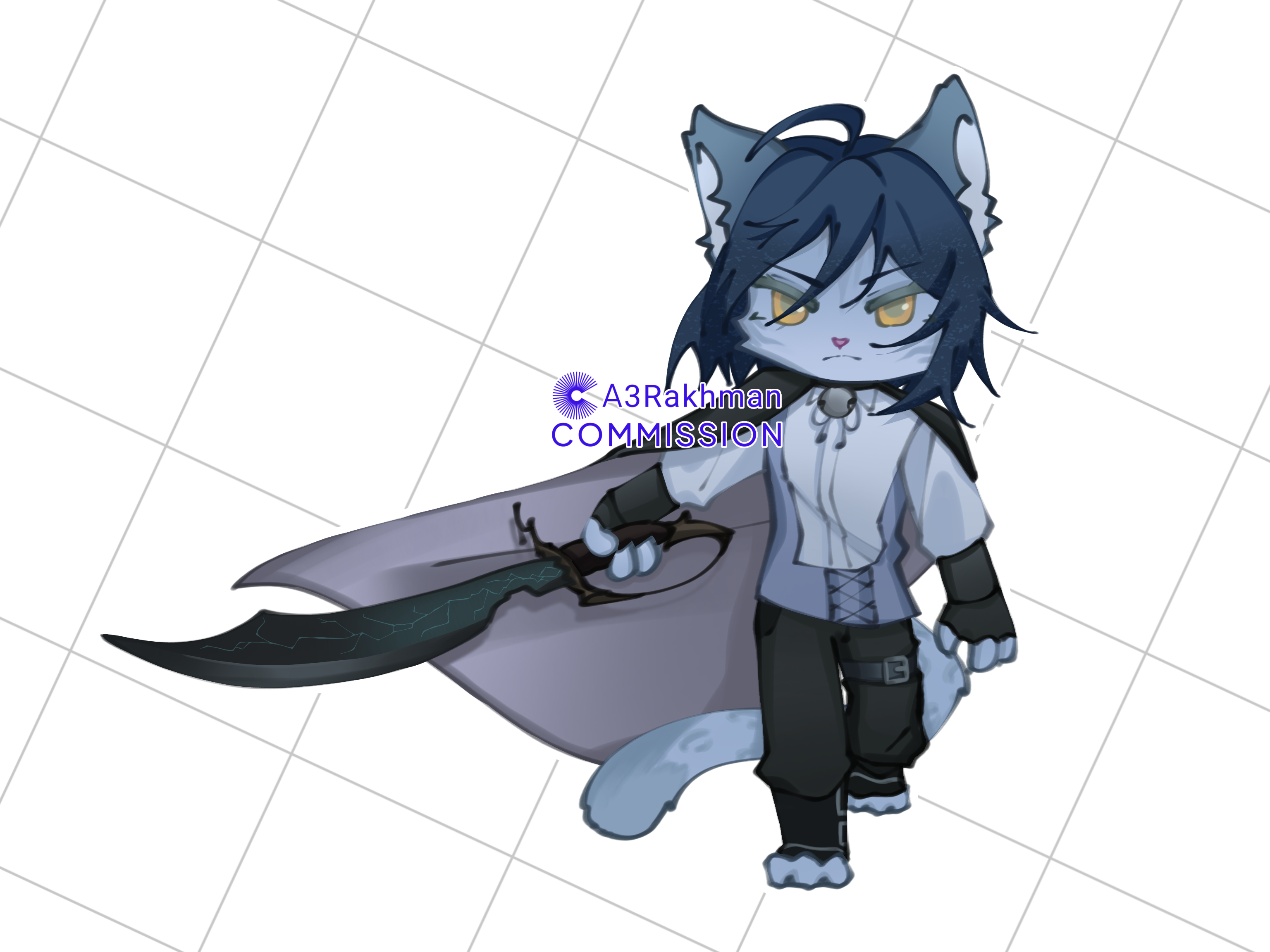 [Fullbody Chibi] Commission (Tsuya) portfolio artwork