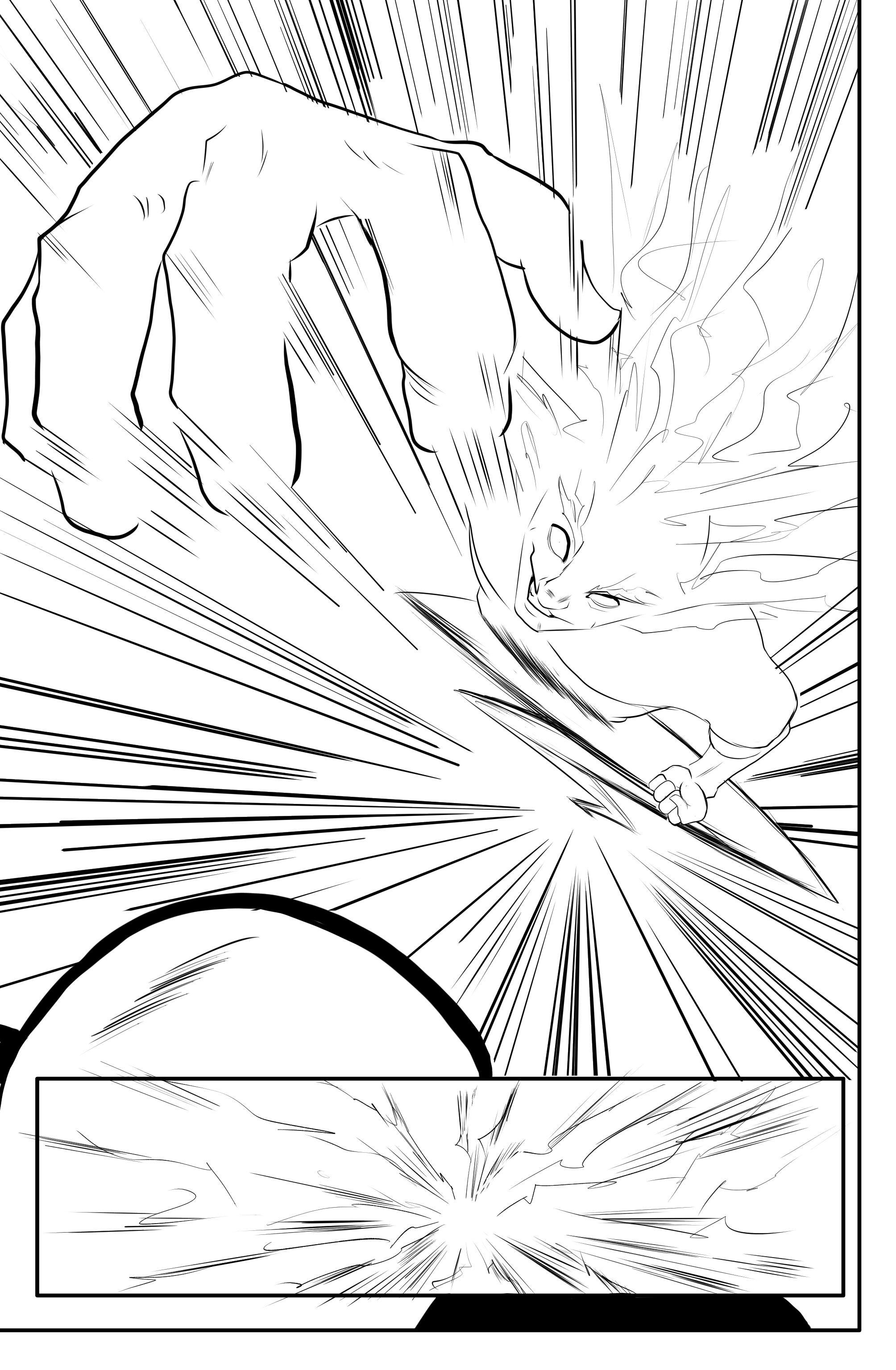 ink comic page portfolio artwork