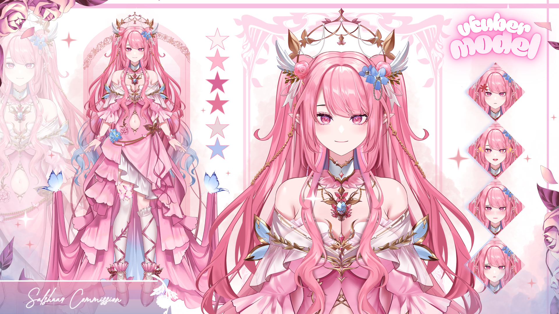Vtuber Live2D Model Art Only (Ready to Rig)