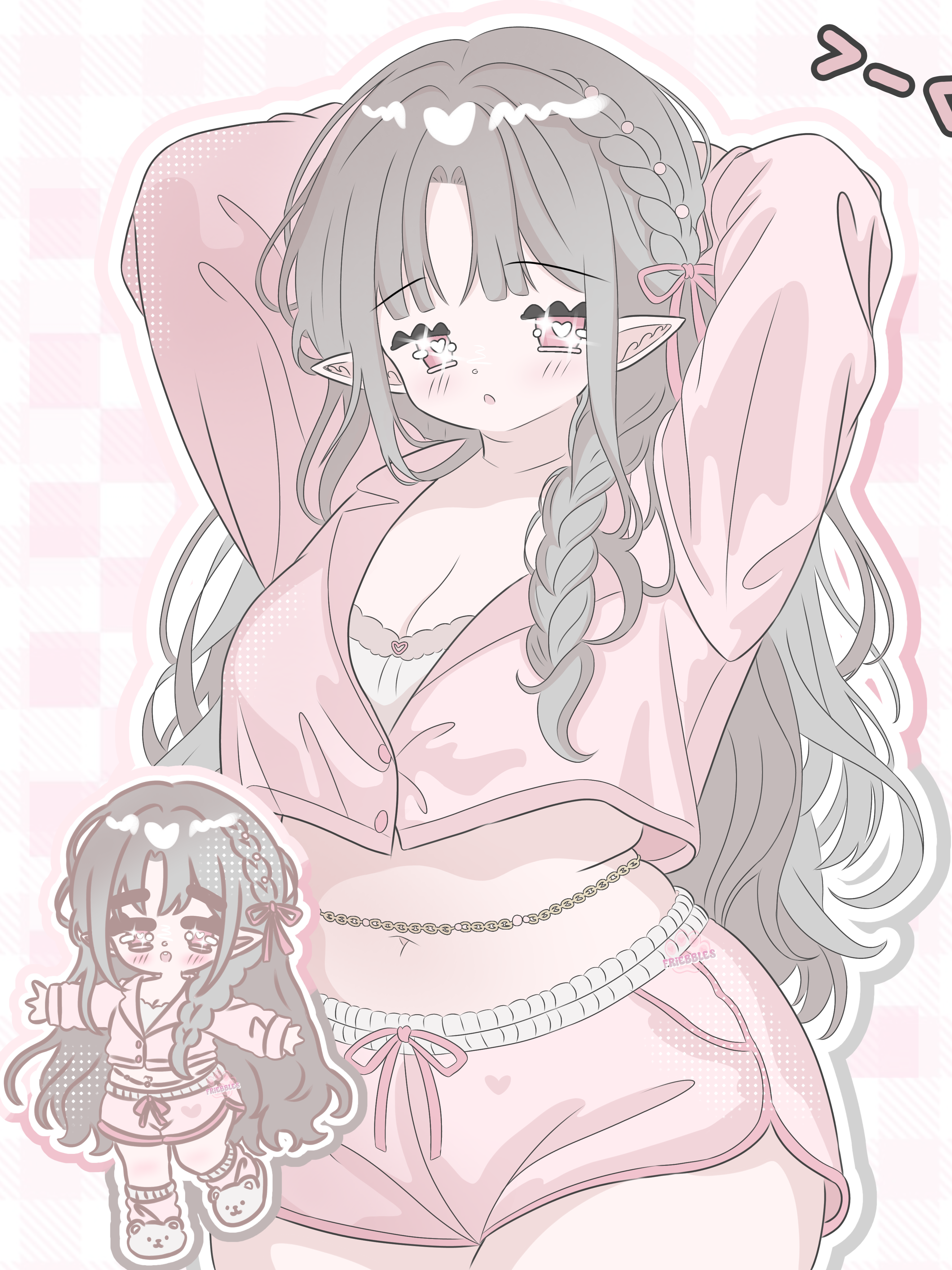 half body :3 portfolio artwork