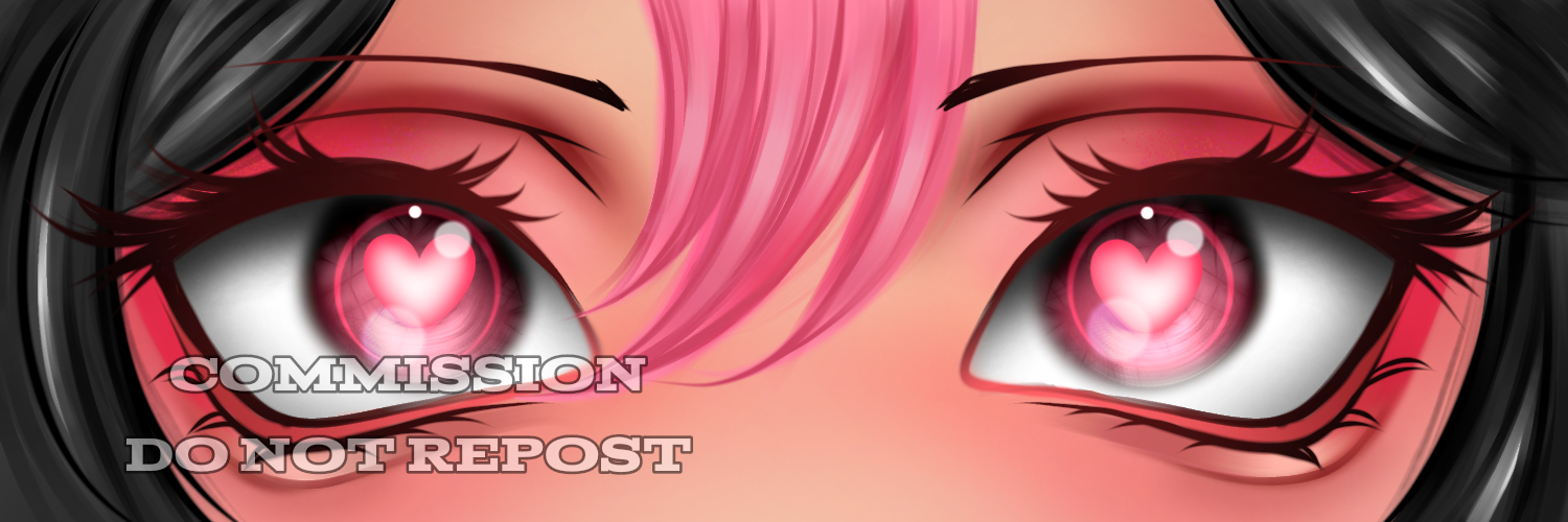 Commission eye banner portfolio artwork