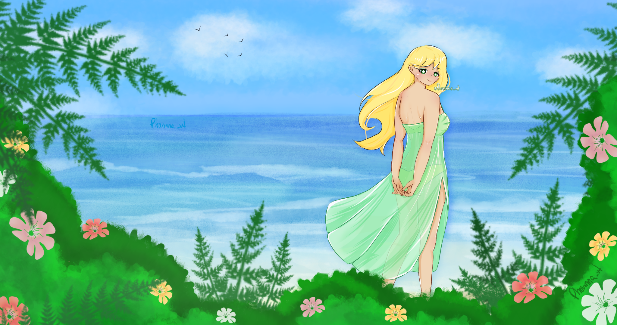 Beach day portfolio artwork