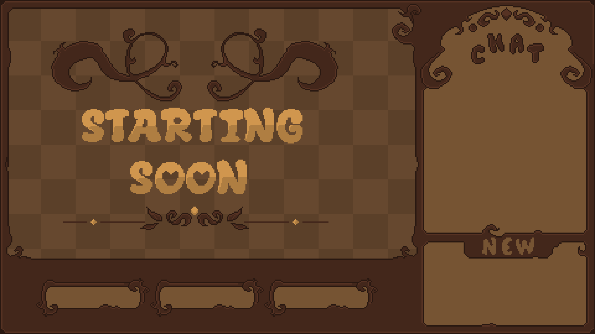Cozy Stream Pack — Pixel Art Twitch Overlay | Oak shop item