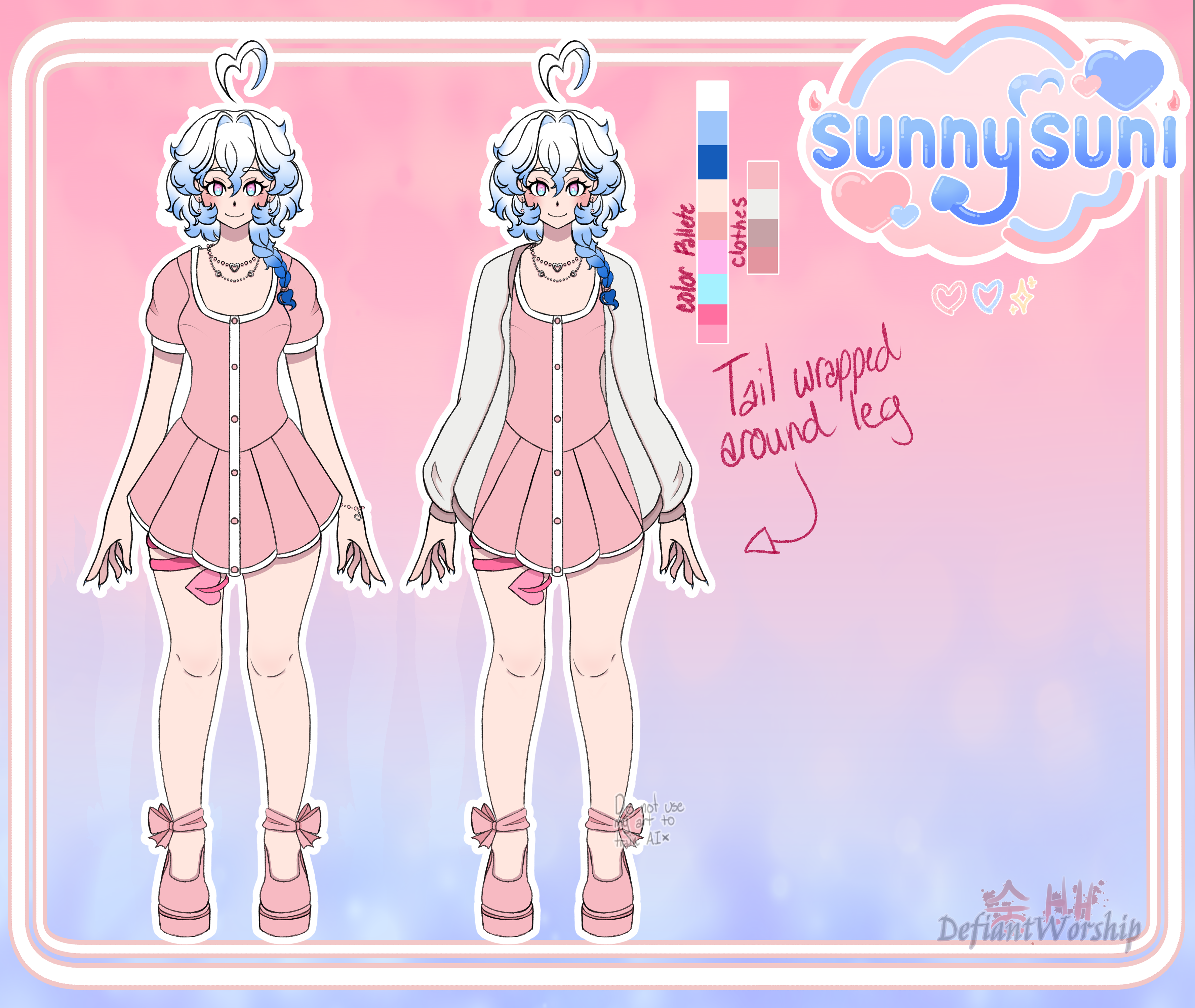 Suni's VTuber Design portfolio artwork