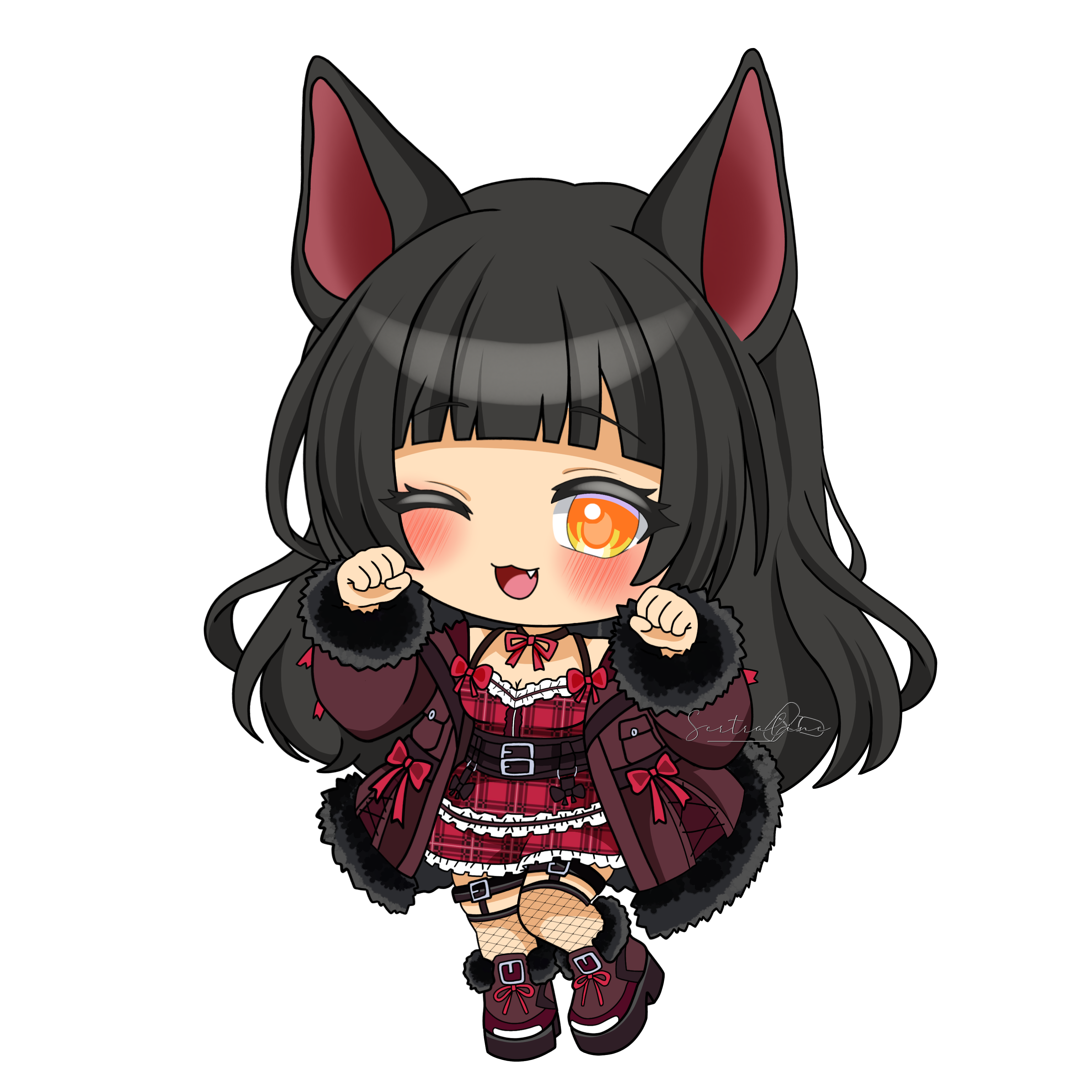 ✿ Fullbody Chibi Skeb portfolio artwork
