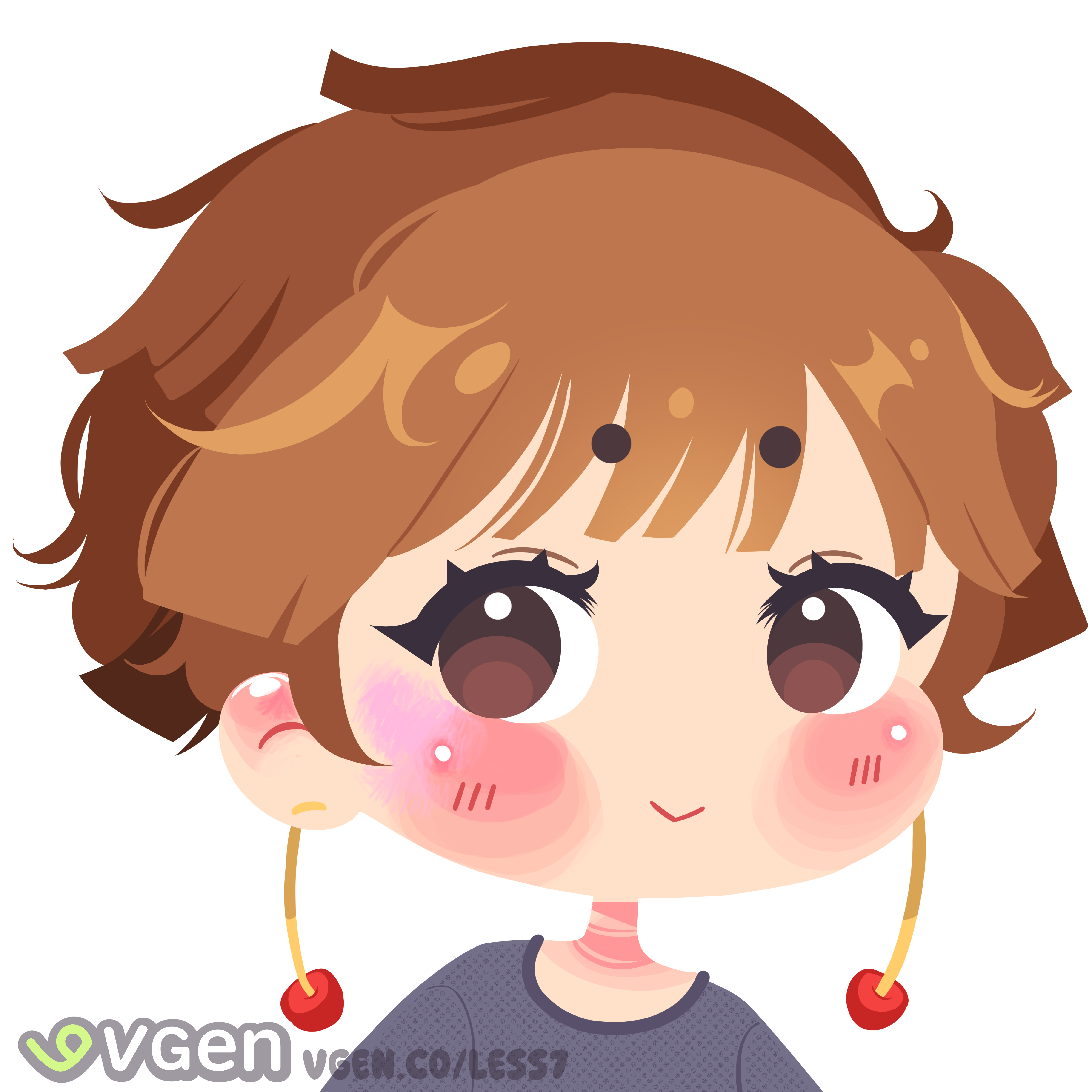Lineless chibi icon portfolio artwork