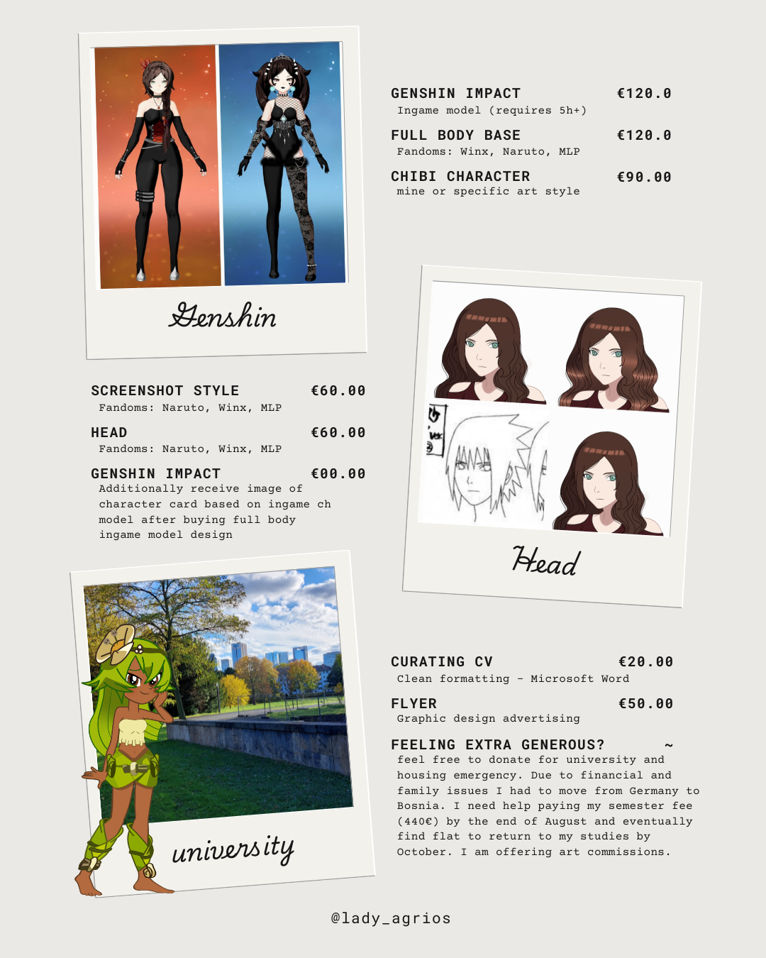 Commissions open! portfolio artwork
