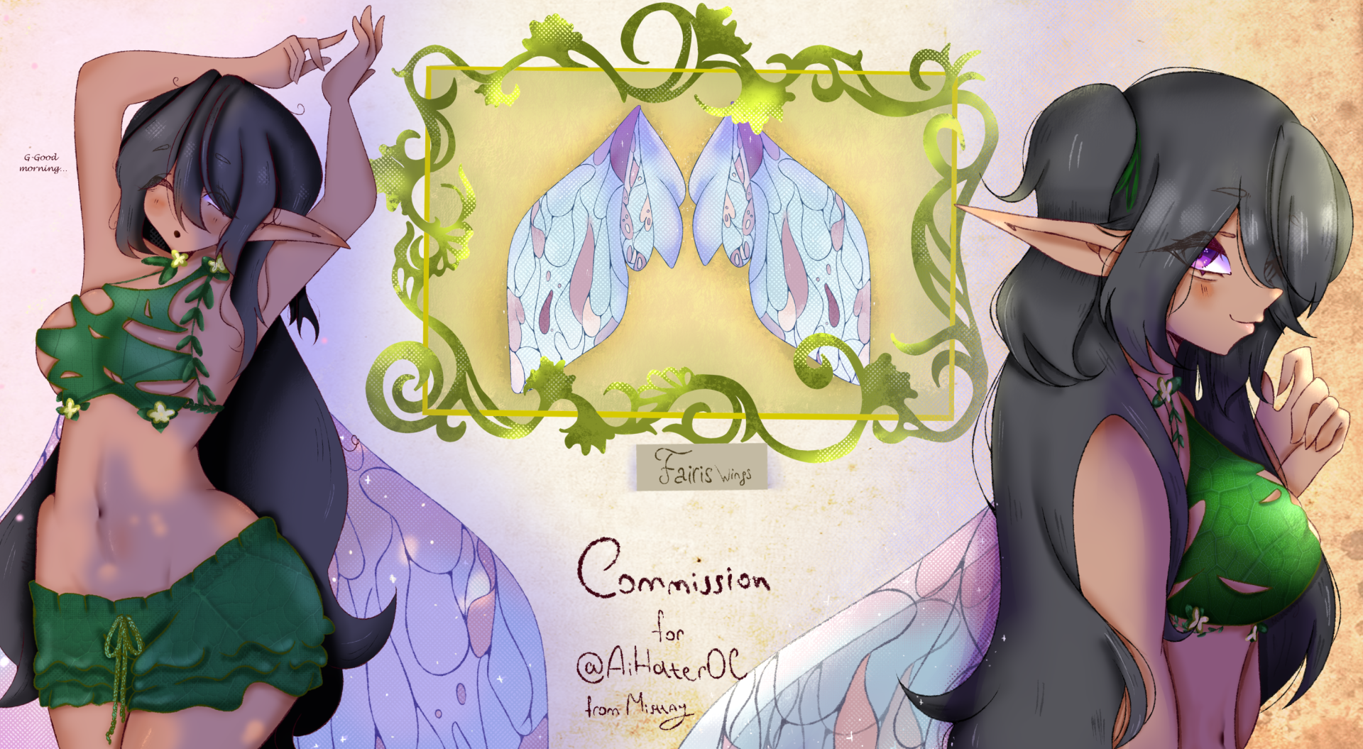 Somewhere in a faraway land, there lived a little fairy named Tess who dreamed of adventures portfolio artwork