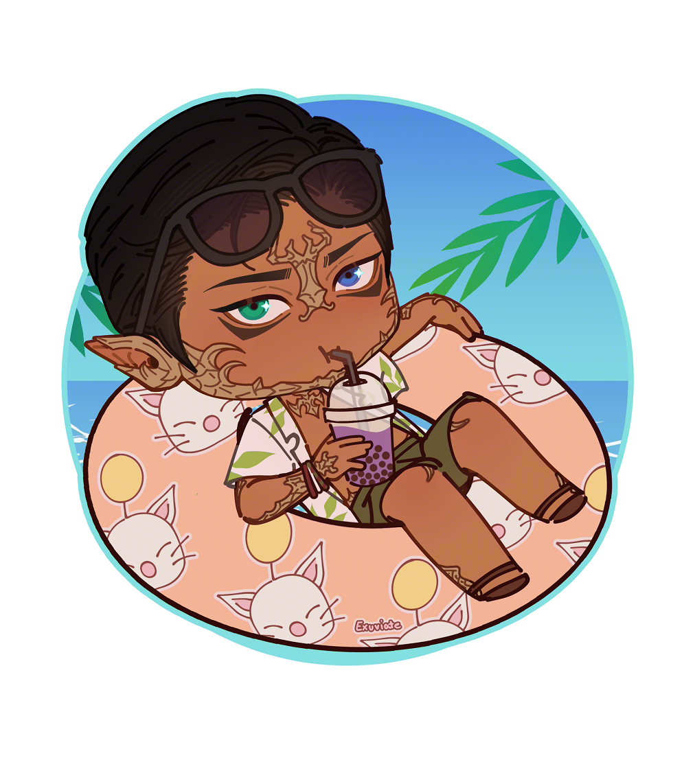 summer ych chibis! portfolio artwork
