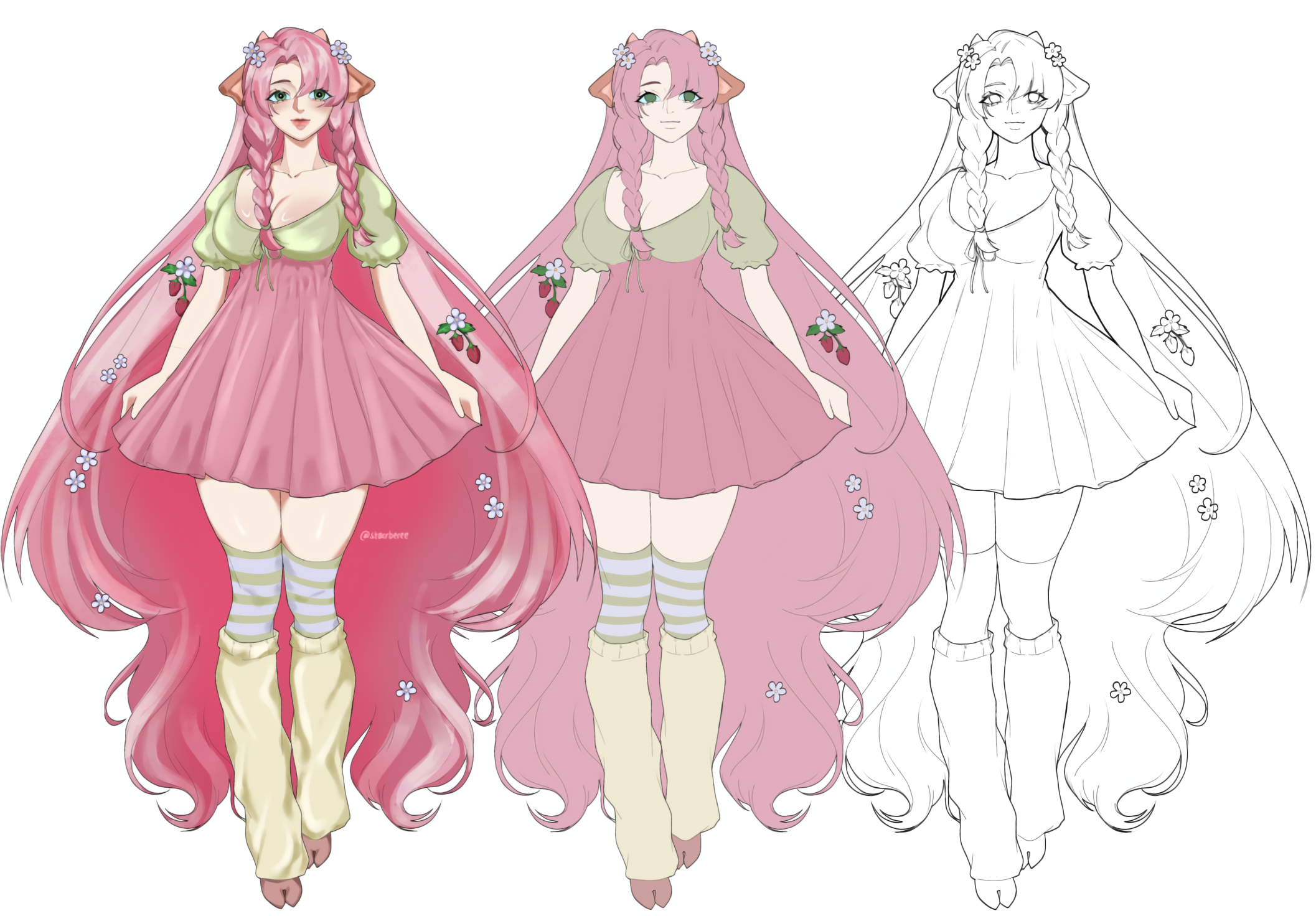 Starberee Character Sheet portfolio artwork