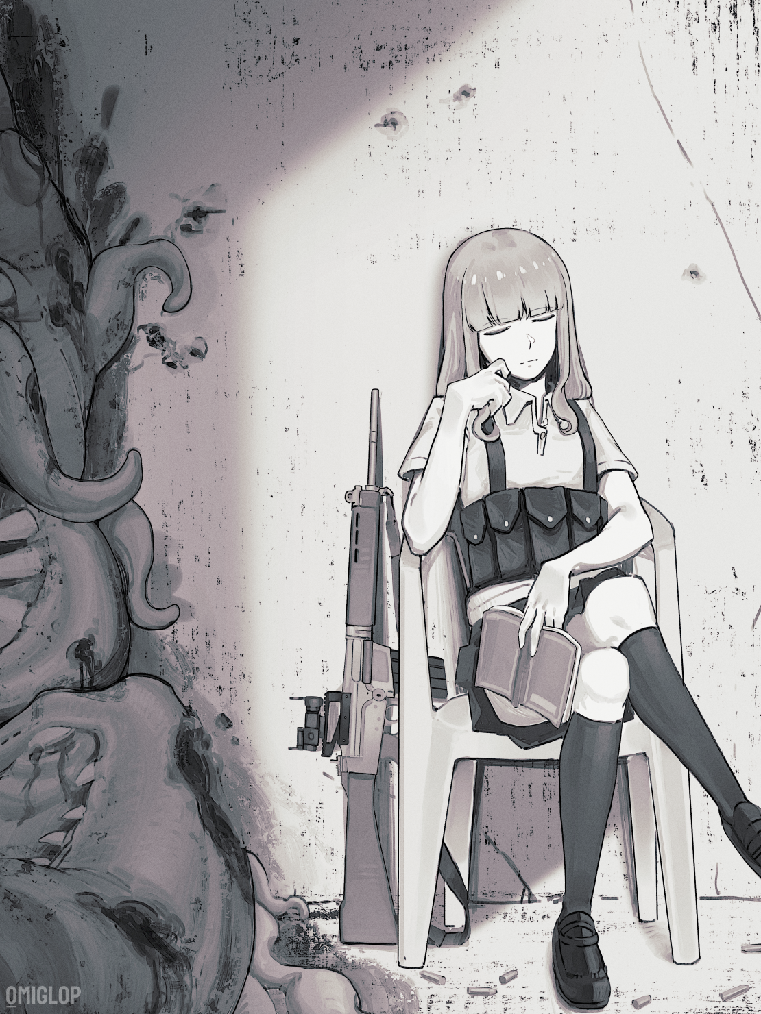 Guard duty portfolio artwork