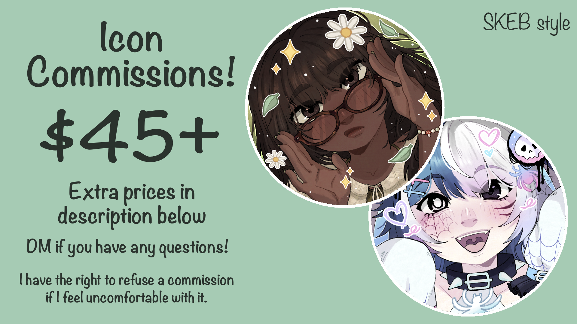 Surprise Me Icon Commissions! SKEB