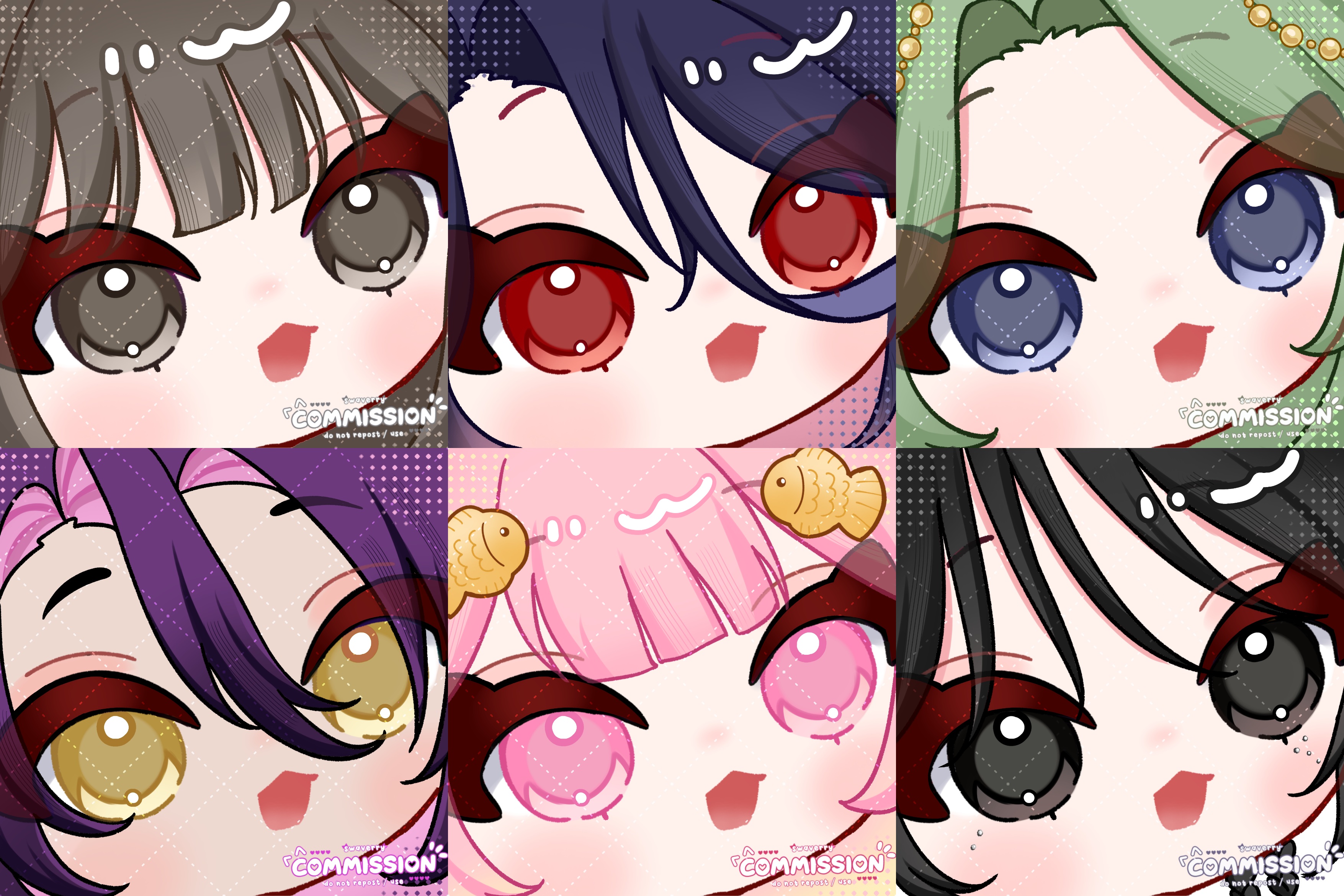 Close up chibi ych
