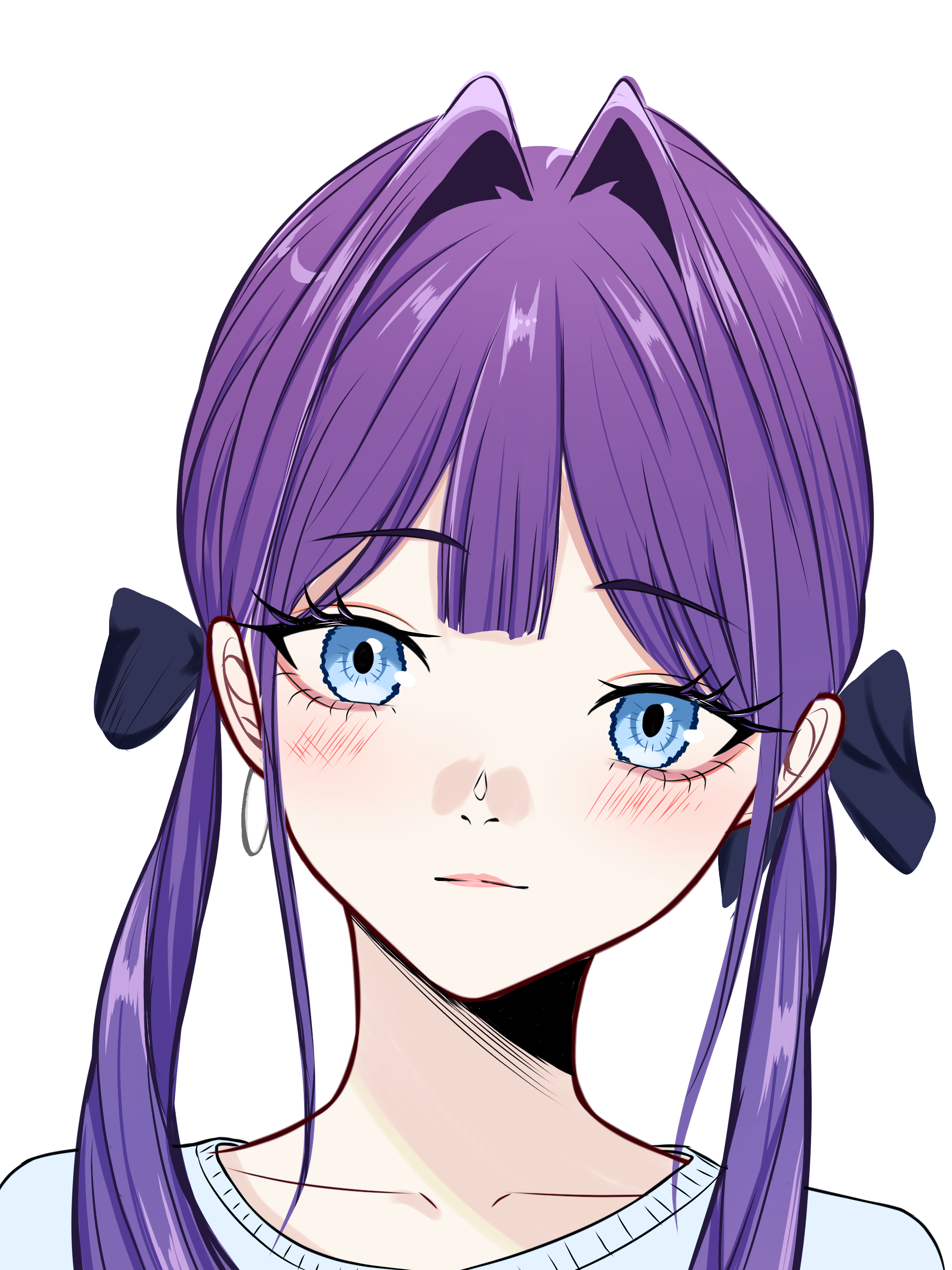 Bust up character portfolio artwork