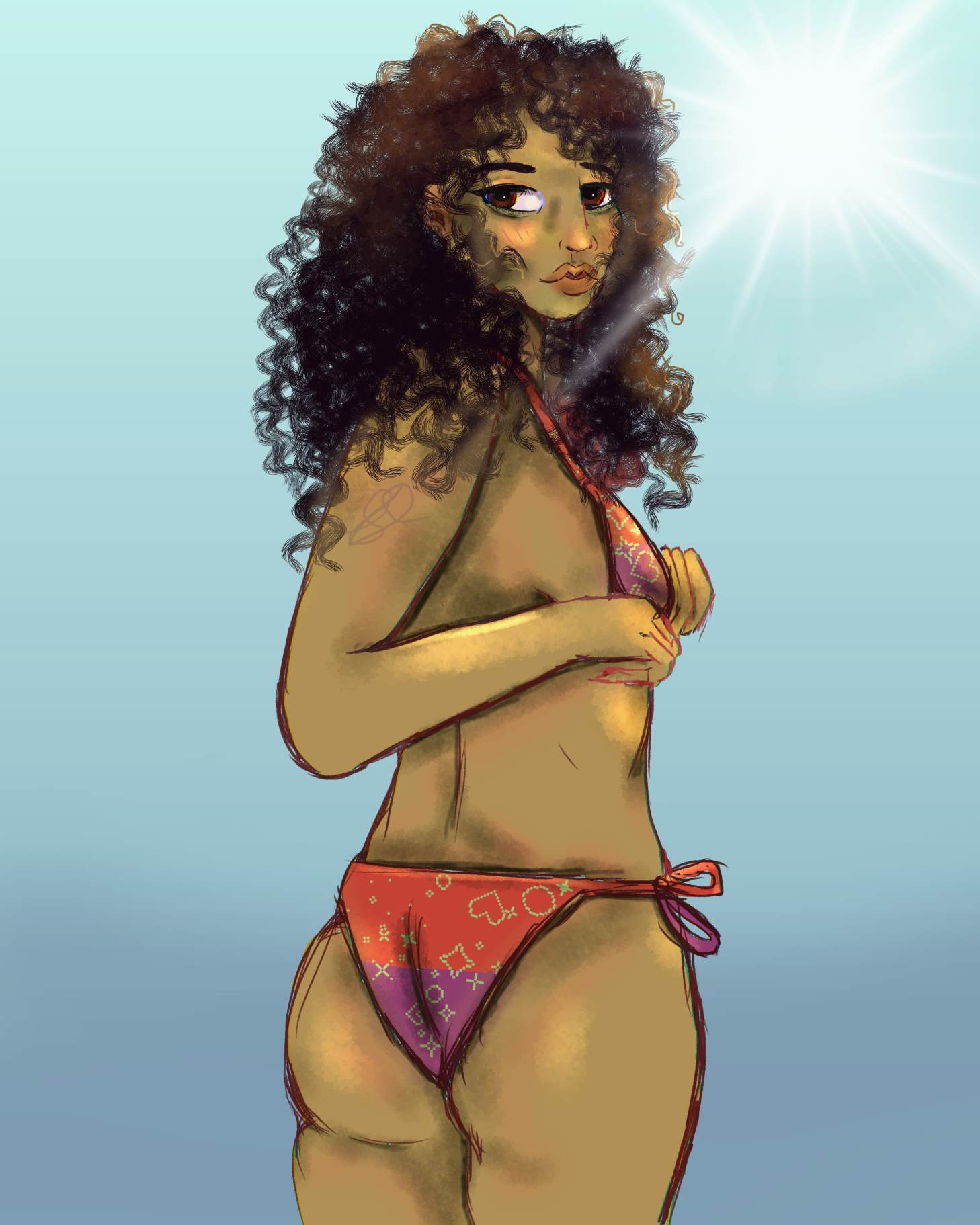 Magayon swimsuit portfolio artwork