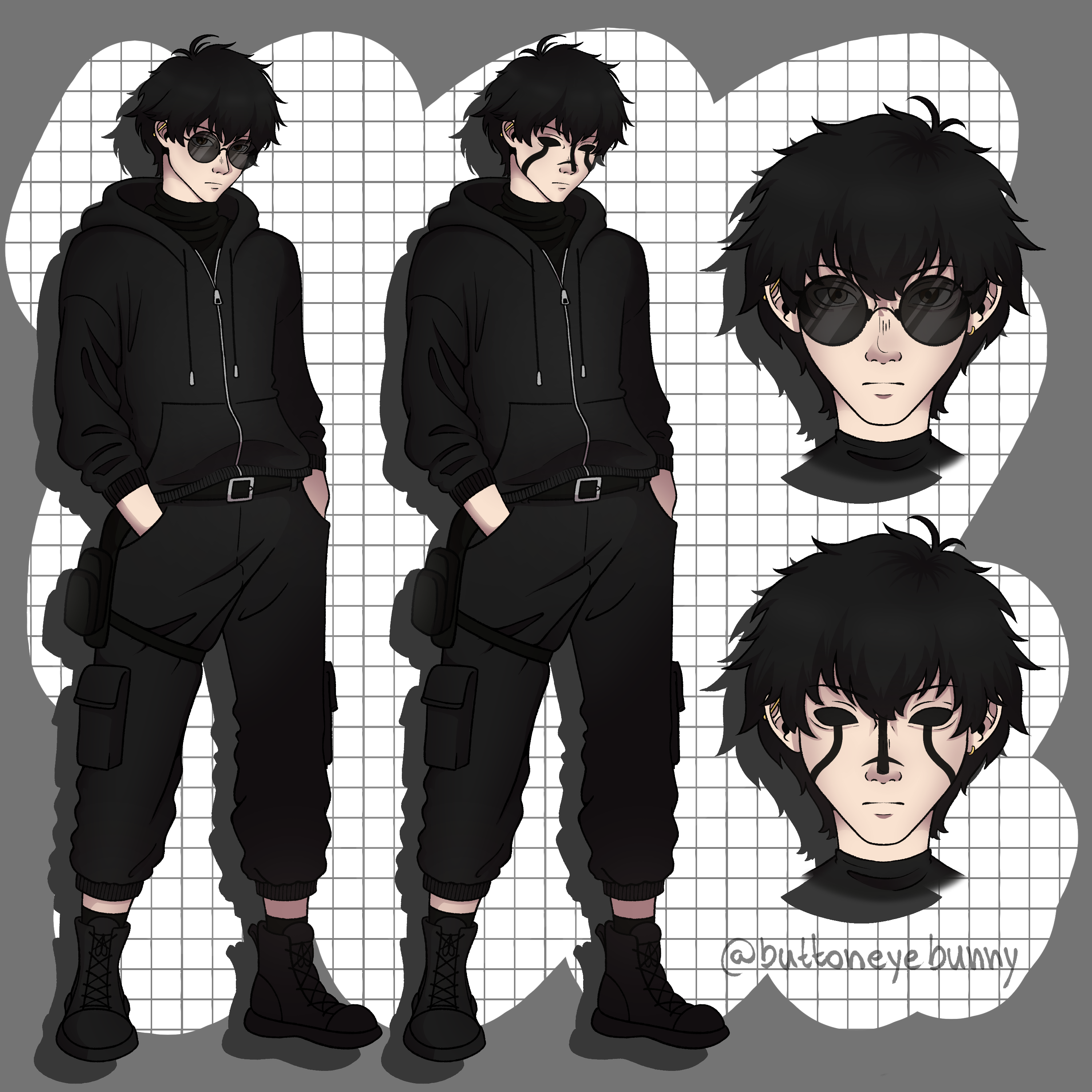 RPG character reference sheet portfolio artwork