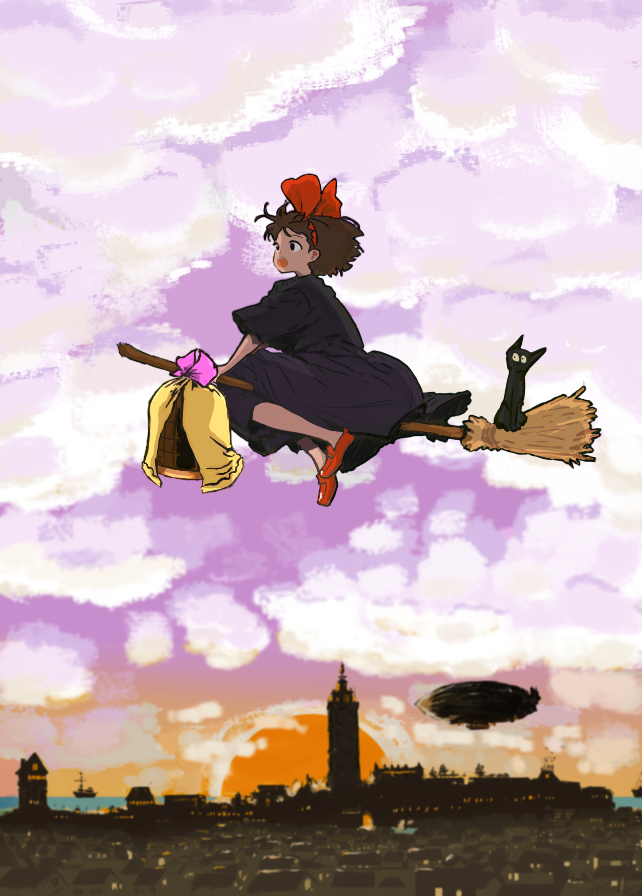 Studio Ghibli style (not) portfolio artwork