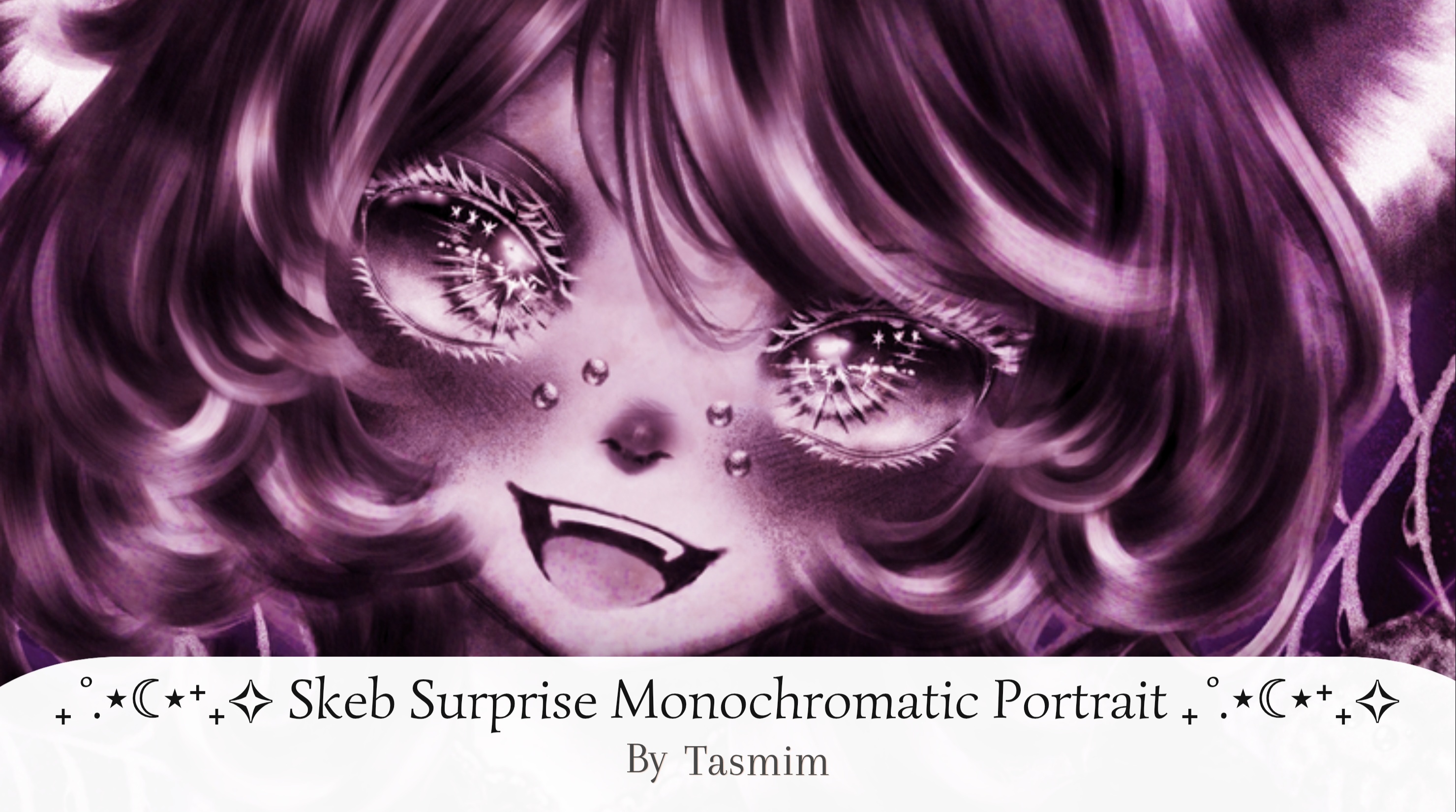 ₊˚.⋆☾⋆⁺₊✧ Surprise Monochromatic Portrait