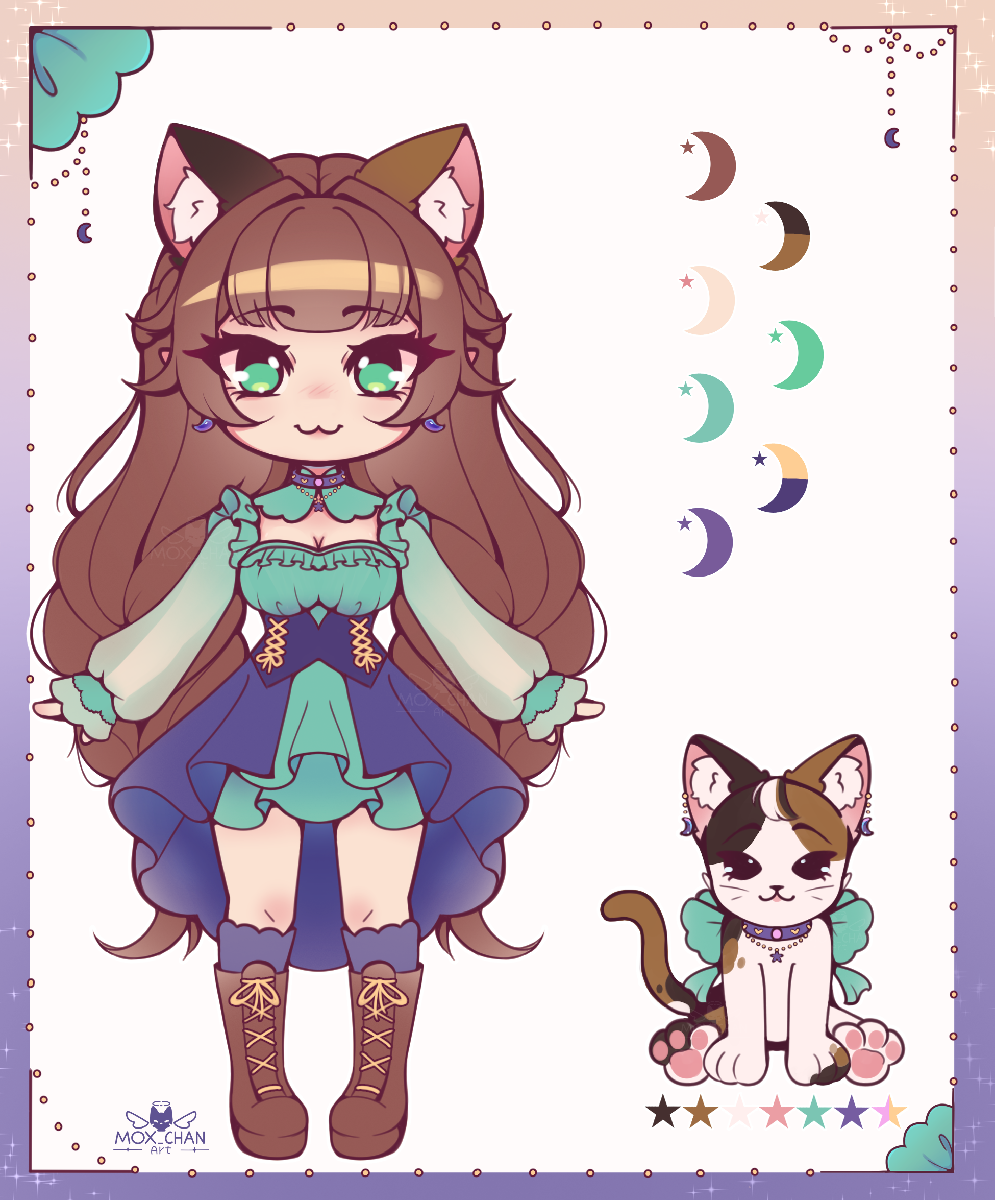 Ethirwen's Simple reference sheet_(Chibi+Plush) portfolio artwork