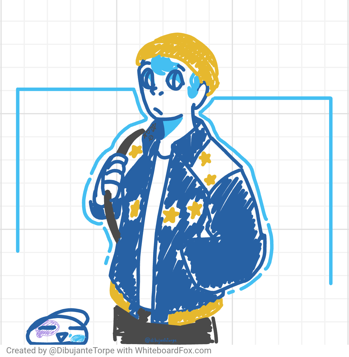 Halfbody sketch portfolio artwork