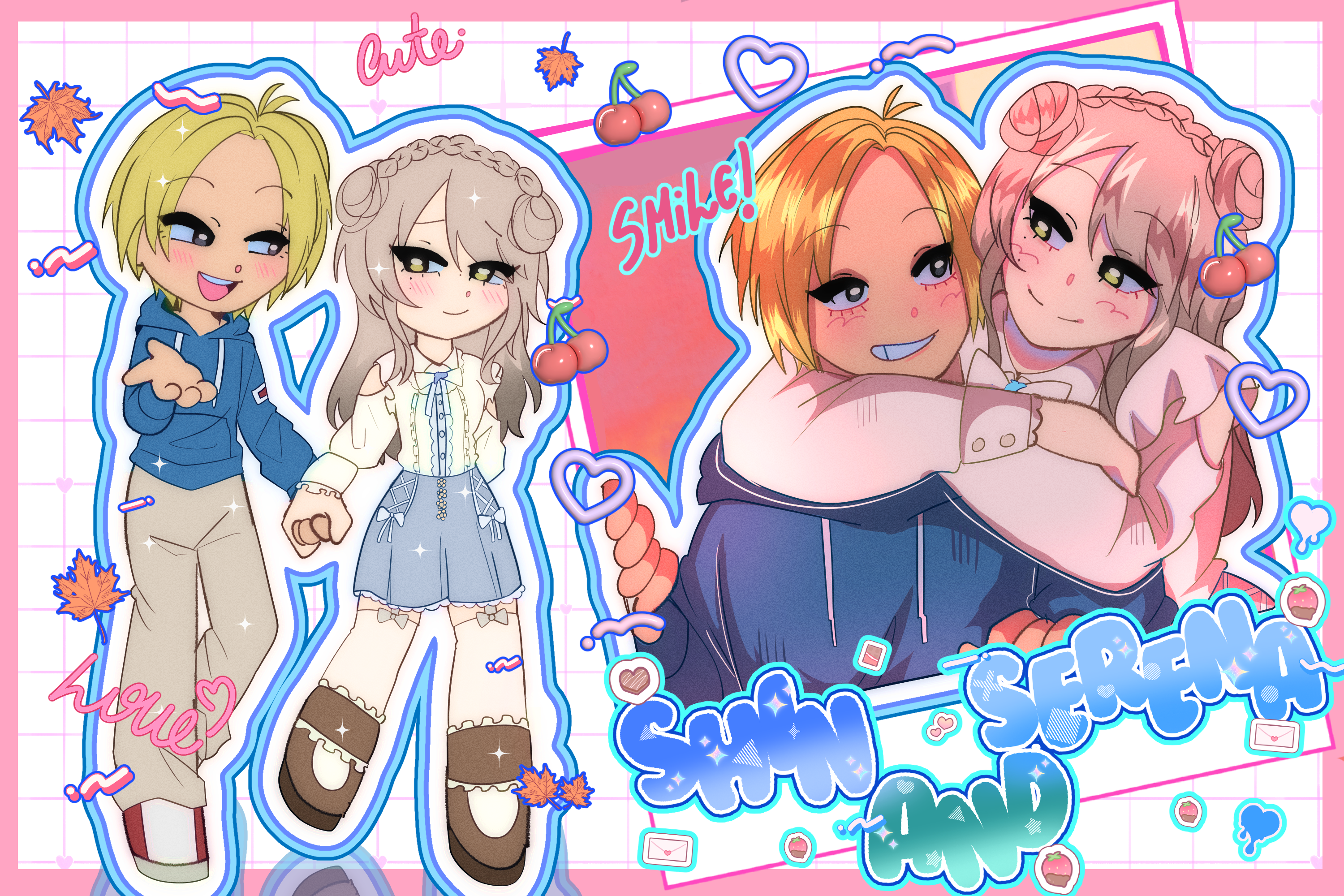꒰YCH꒱ Chibi Couple Sheet portfolio artwork