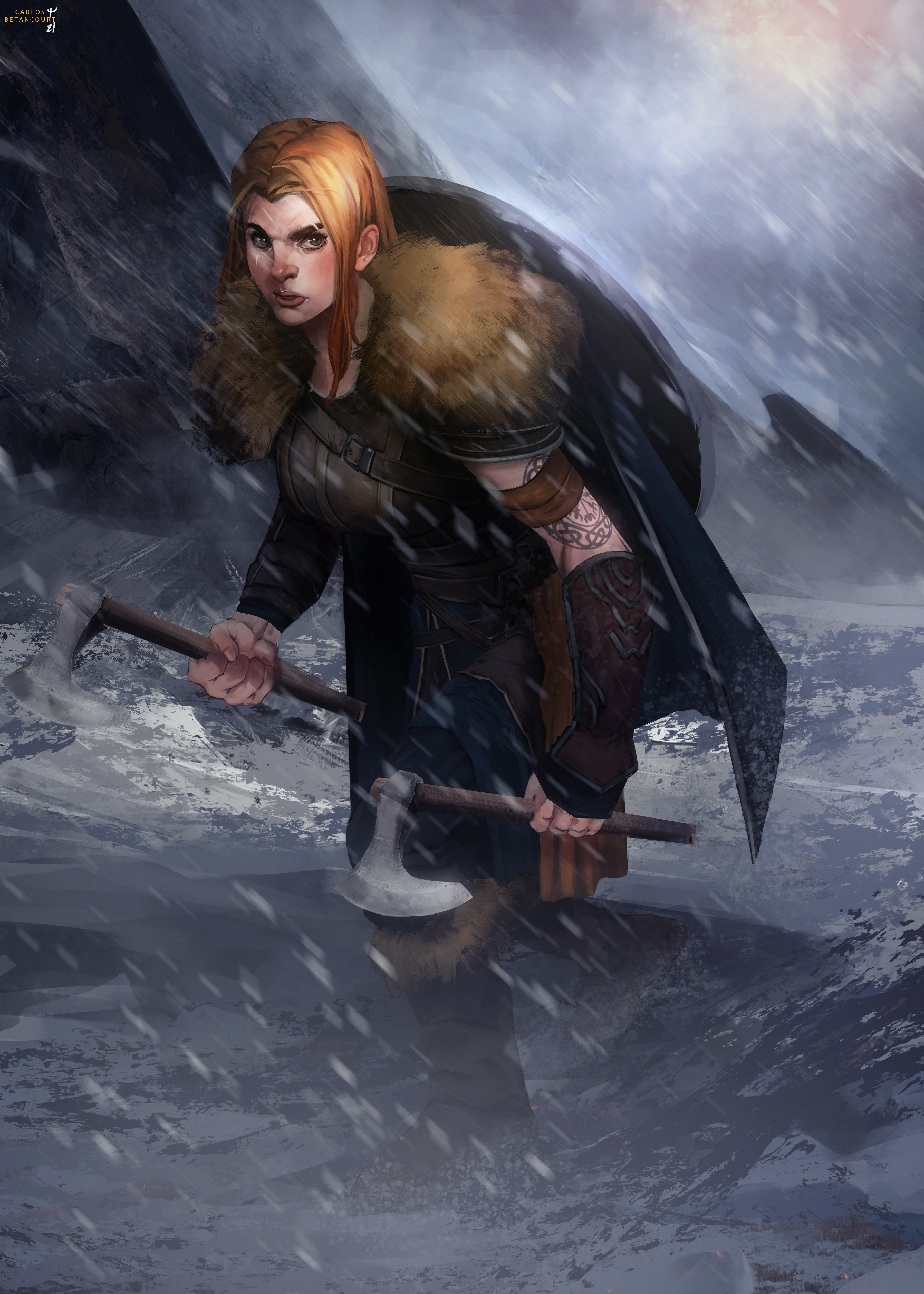 Siren of the mountains portfolio artwork