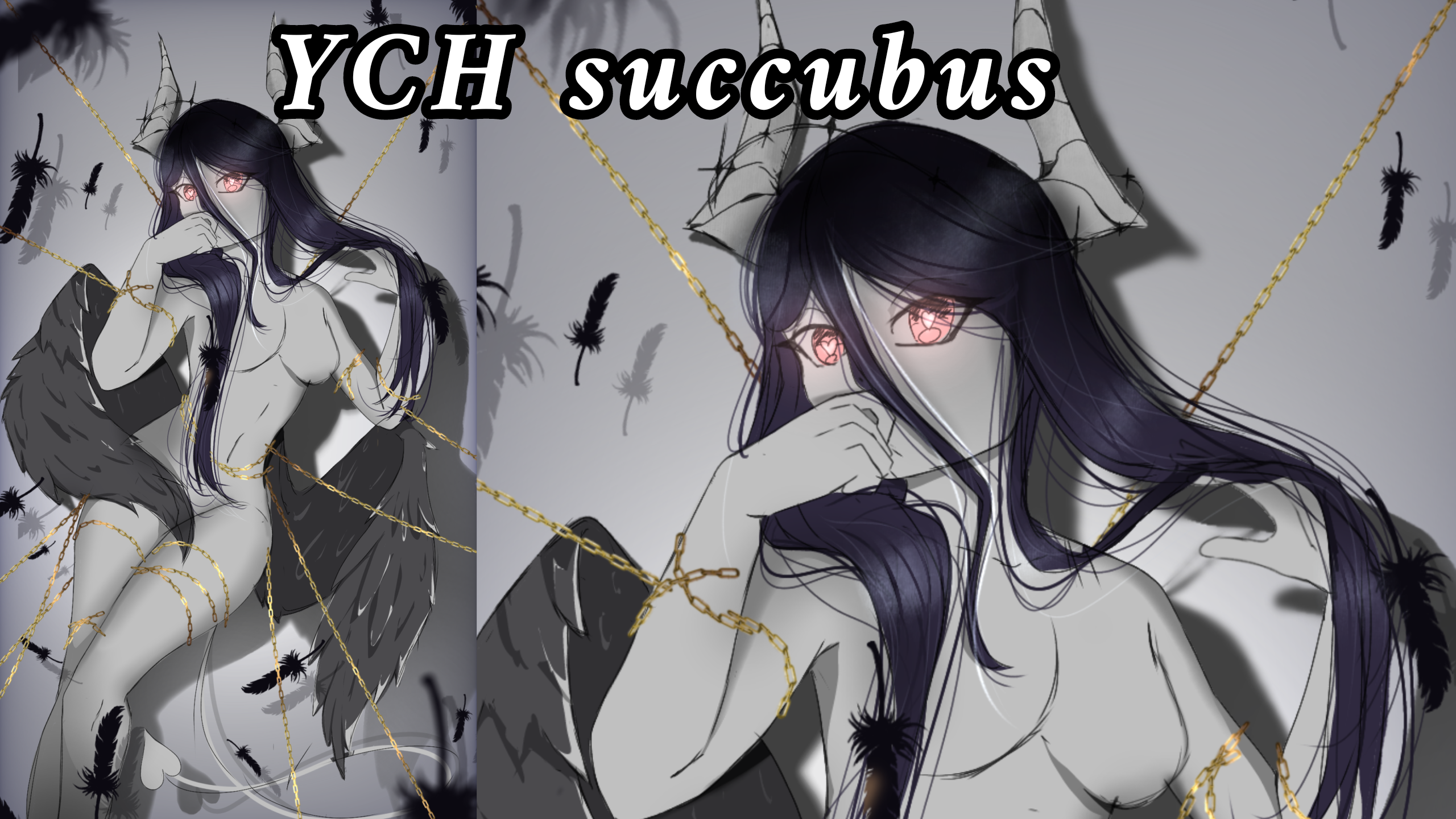 YCH HALLOWEEN SUCCUBUS  FALLEN ANGEL