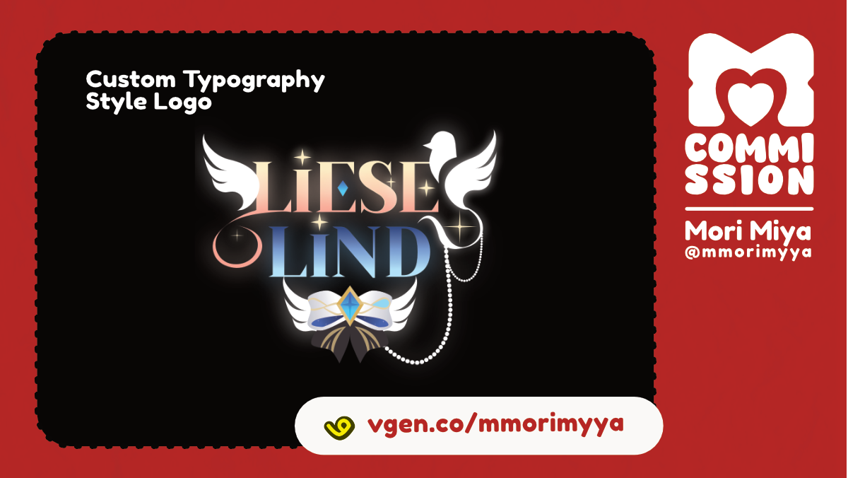 [CUSTOM TYPOGRAPHY LOGO] Lieselind (OC) portfolio artwork